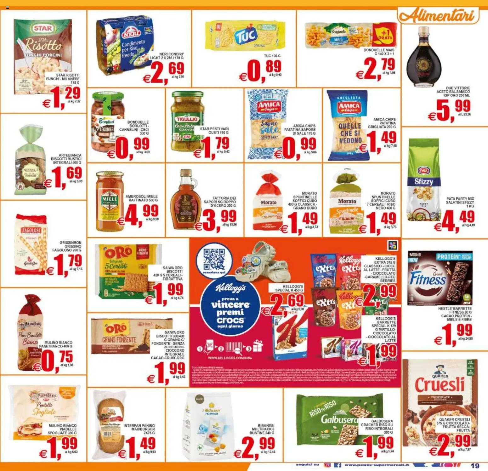 Volantino Pewex del 10/07/2026 | Pagina: 19 | Prodotti: Cioccolato, Sale, Zucchero, Mais
