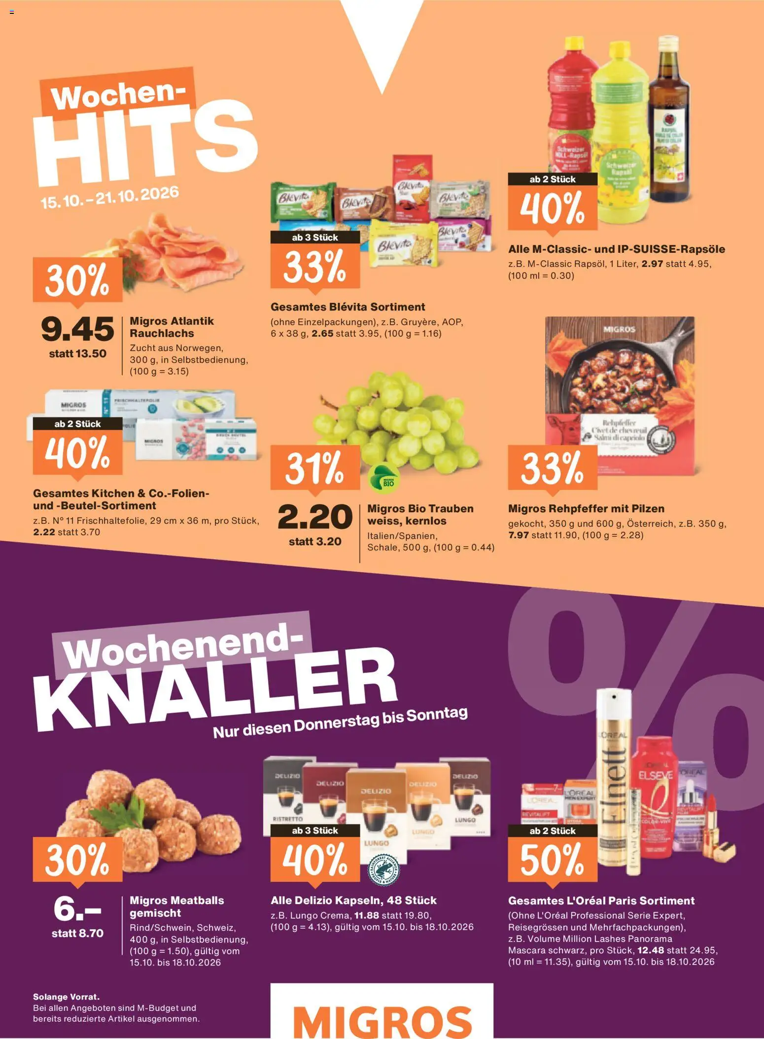 Migros aktionen Magazine – gültig ab 14.10.2026 | Seite: 64