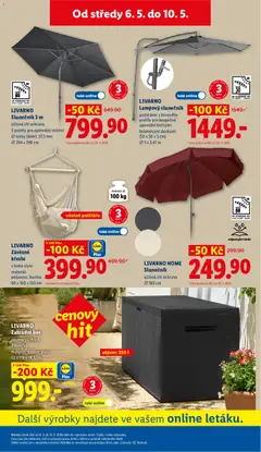 Náhled letáku LIVARNO Slunečník 3 m, účinná UV ochrana, 3 polohy pro optimální stínění, Ø tyčky (dole): 37,5 mm, Ø 294 x 249 cm od 06.05.2026 | Strana: 41