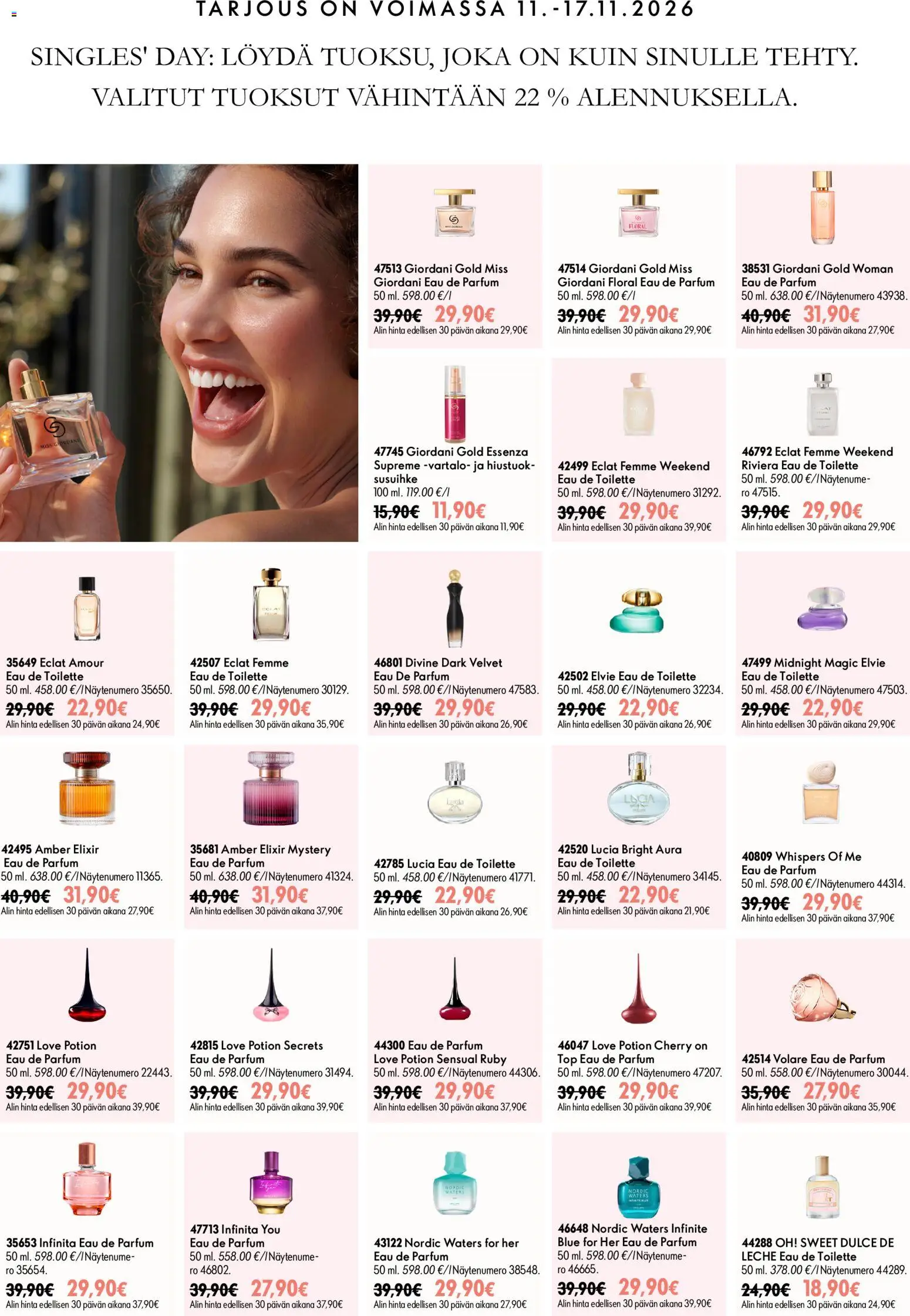 Oriflame Jakson 15 parhaat tarjoukset – voimassa 28/10/2026 alkaen | Sivu: 14 | Tuotteet: Eau de toilette
