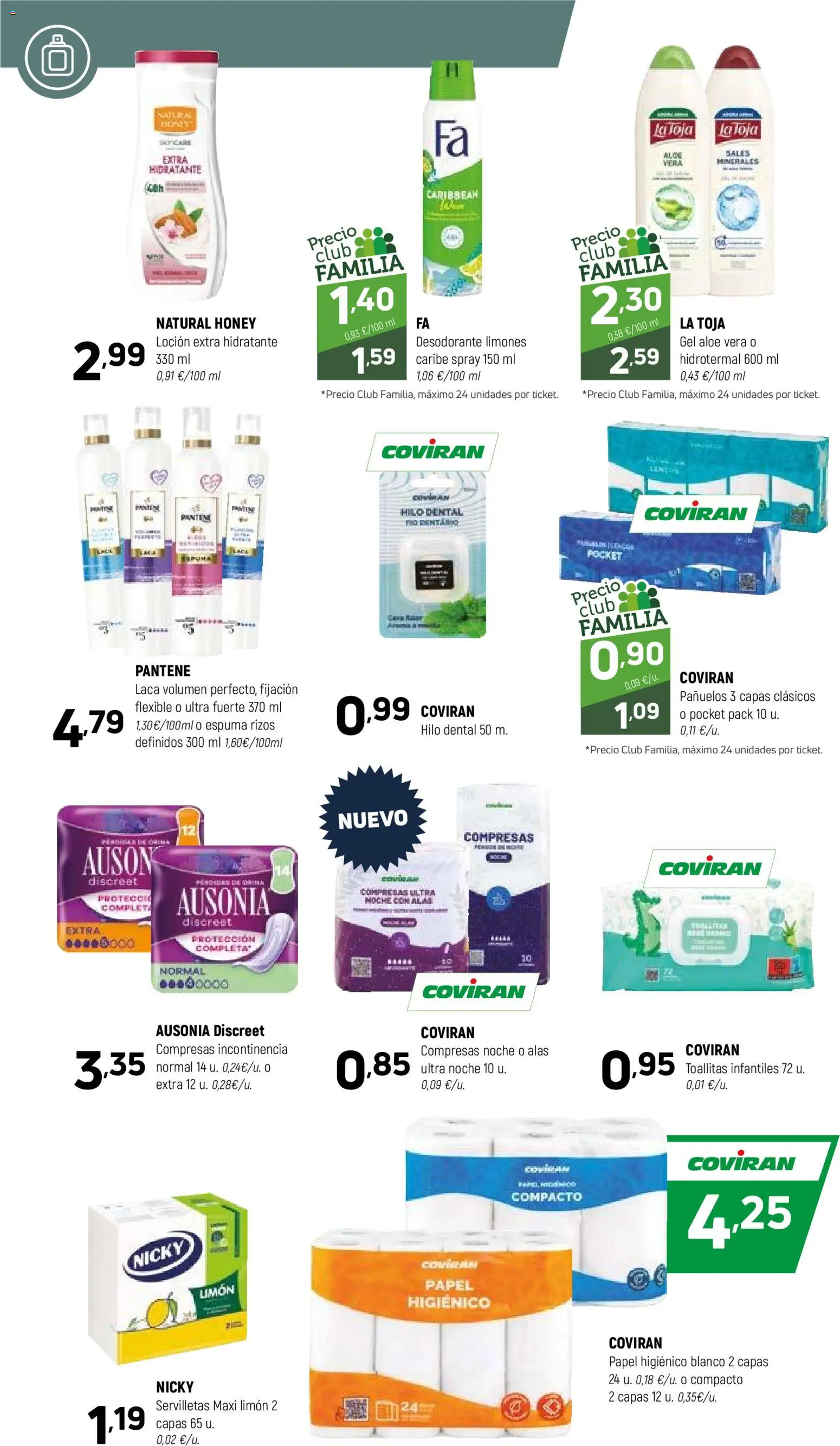 Coviran - Figueres │ válido desde el 05.05.2026 | Página: 14 | Productos: Desodorante, Papel higienico, Γλυφιτζούρι