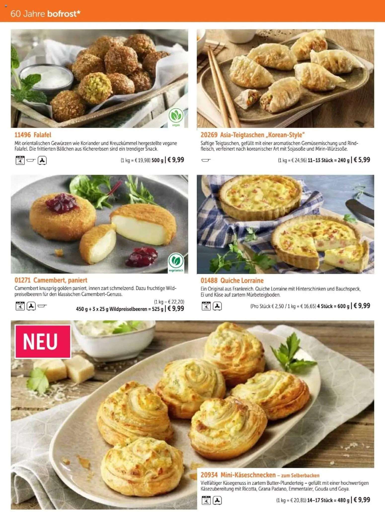 Bofrost Katalog – gültig ab 07.09.2026 | Seite: 120 | Produkte: Sojasoße, Käse, Gouda, Camembert