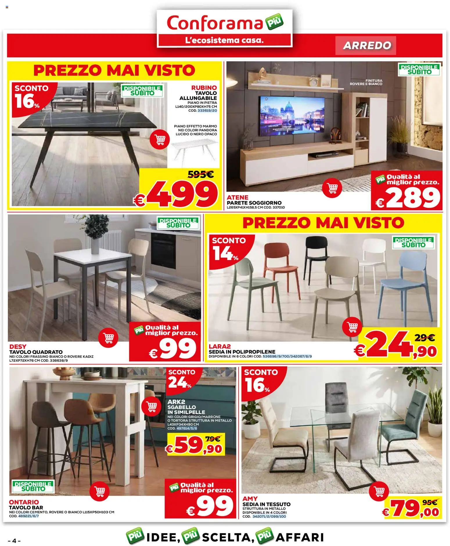 Volantino Conforama del 24/08/2026 | Pagina: 4