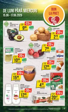 Ofertele Mega Image valabile de la 11.06.2026 | Pagină: 23 | Produse: Mozzarella, Cremă, Salată, Cartofi