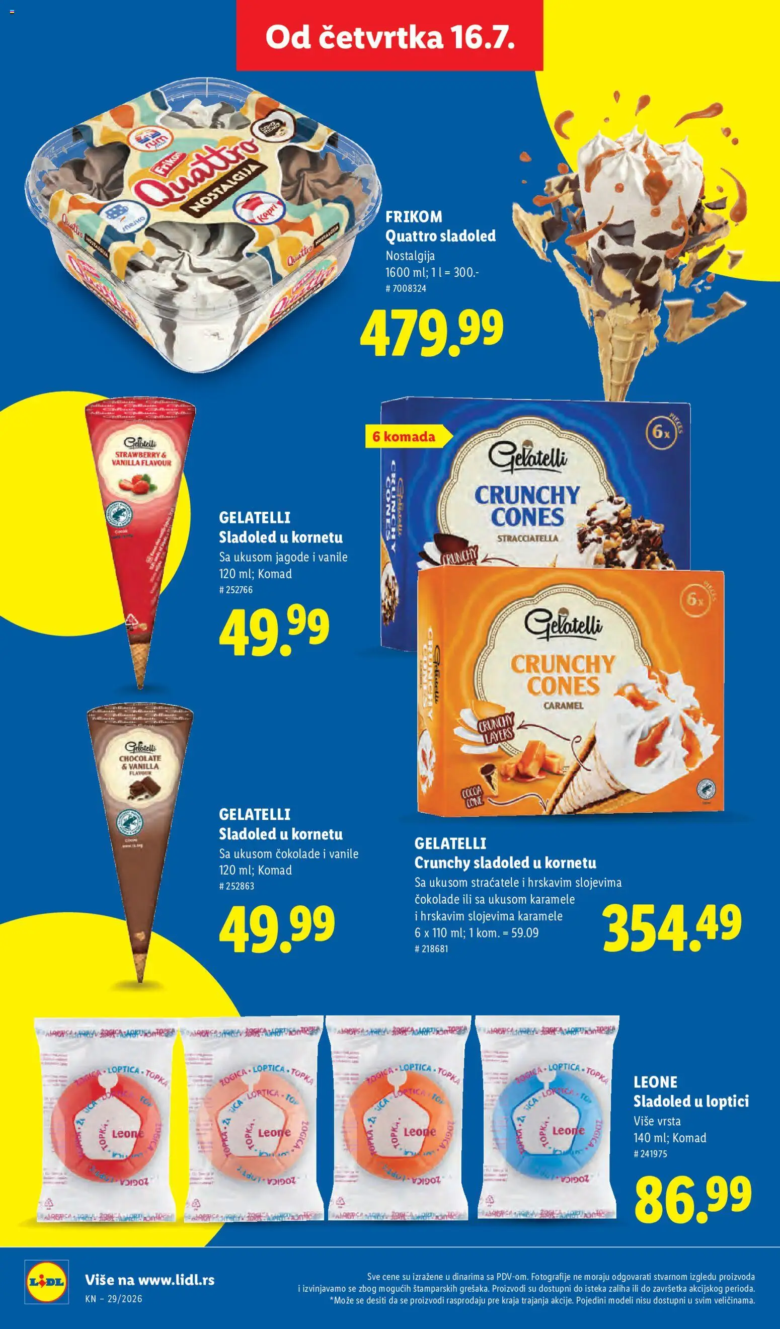 Lidl katalog - važi od 16.07.2026 | Strana: 58 | Proizvode: Jagode, Sladoled