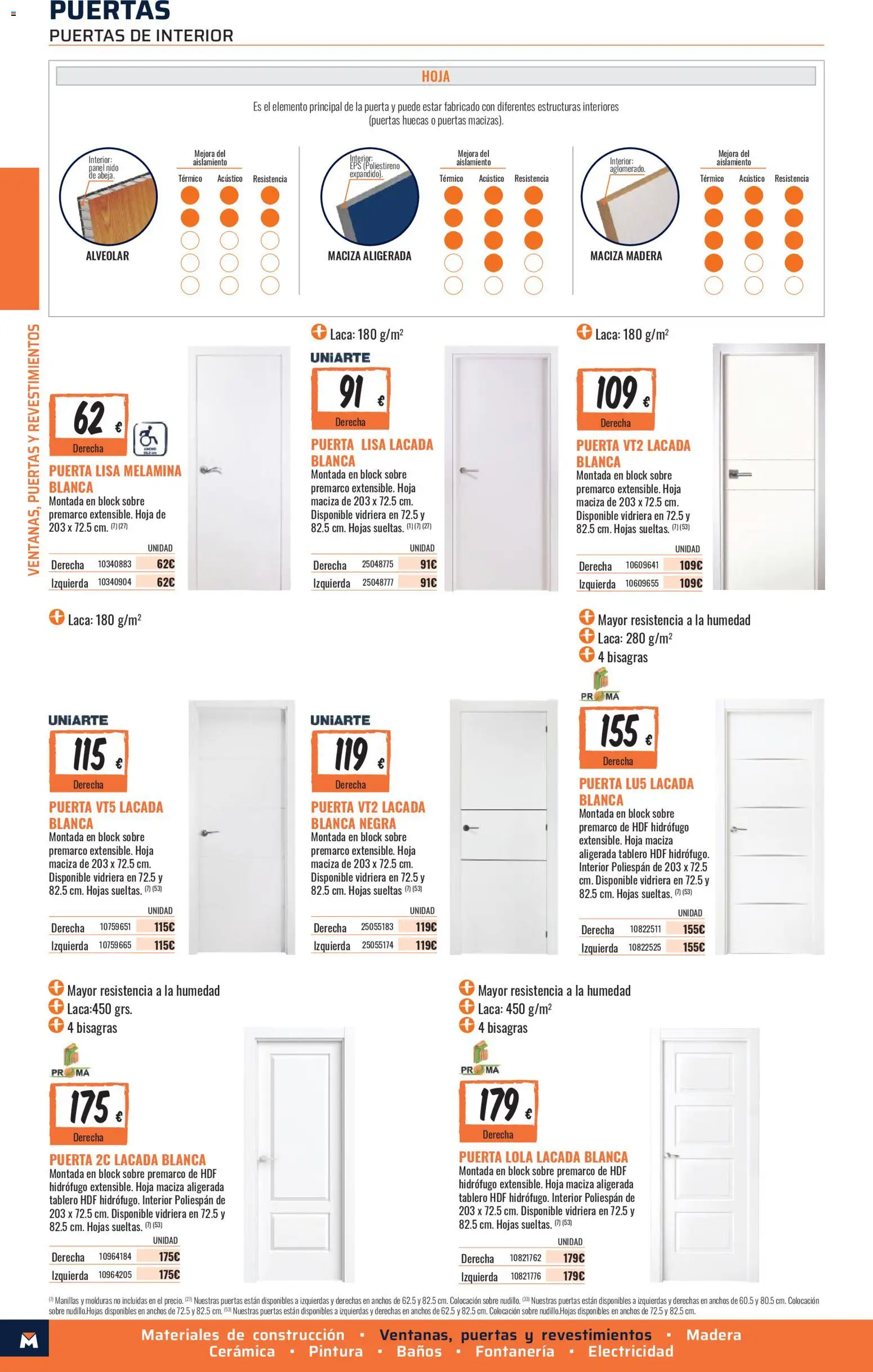 Obramat - Reformas Otono Imprenta Almacenes 35 Los Barrios 2026 │ válido desde el 09/10/2026 | Página: 24 | Productos: Puertas