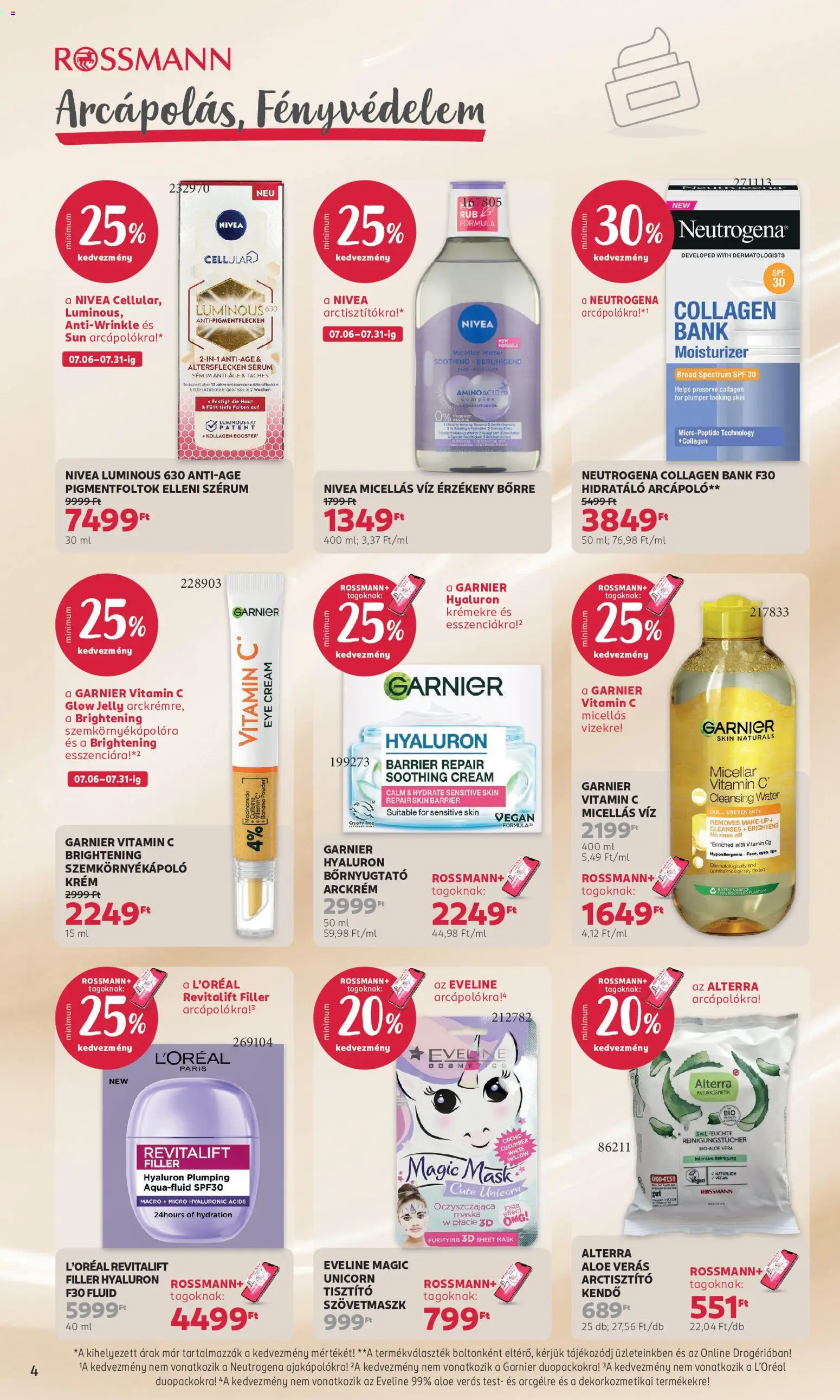 Rossmann akciós ujság - amely érvényes a következő dátumtól: 2026.07.06. | Oldal: 4