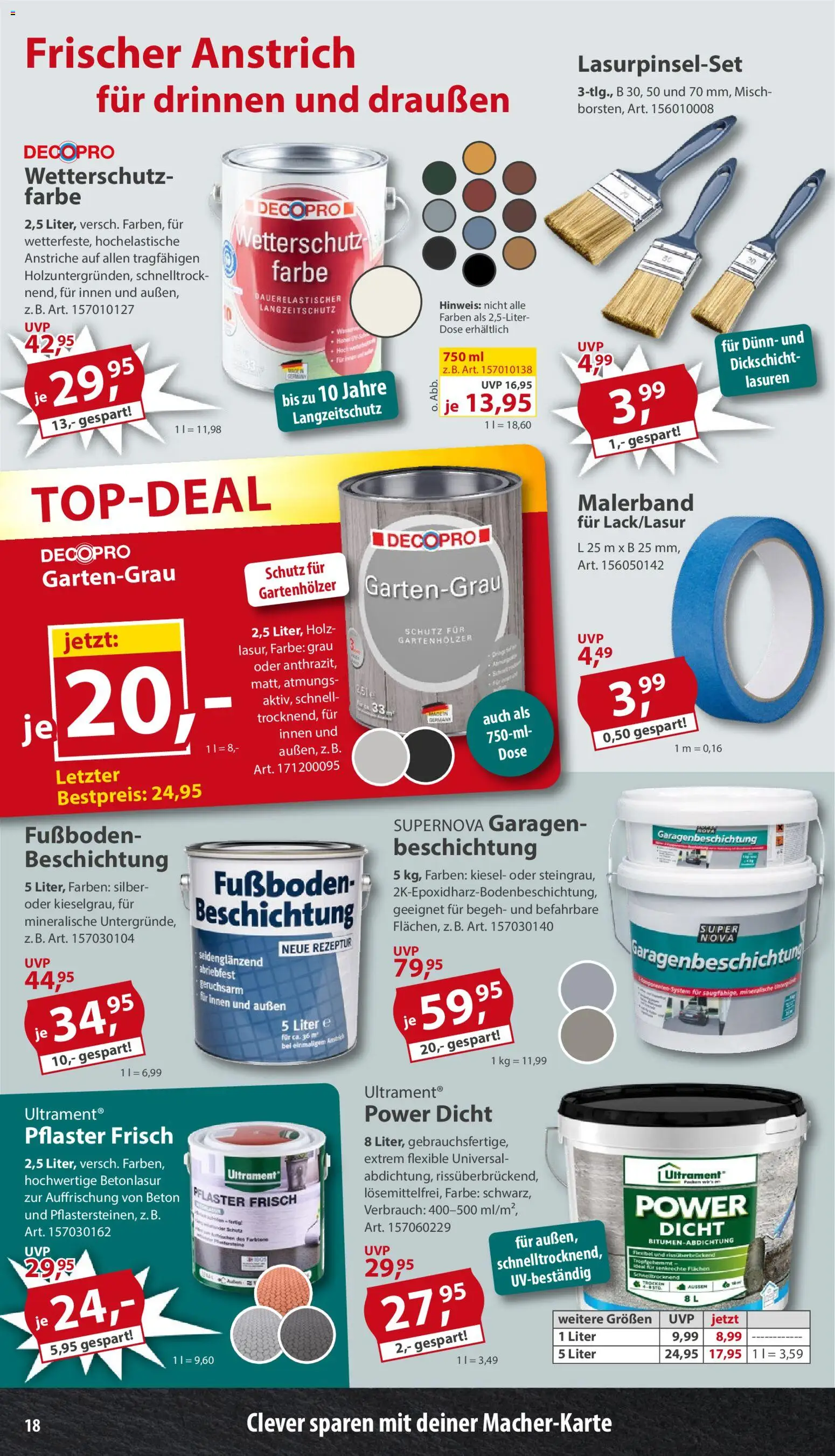 Sonderpreis Baumarkt Prospekt 	 – gültig ab 09.05.2026 | Seite: 18