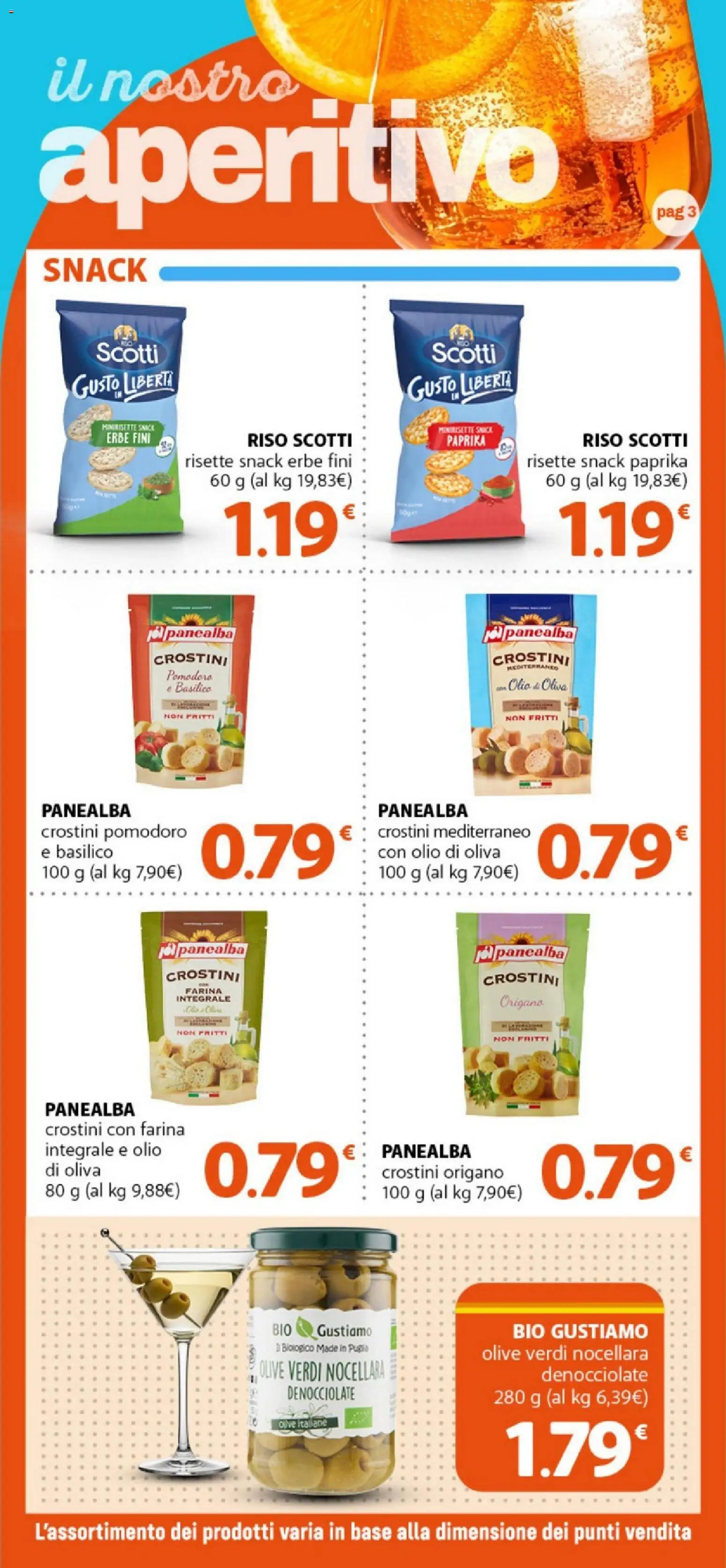 Volantino DOK del 08/08/2026 | Pagina: 3 | Prodotti: Pomodoro, Farina, Aperitivo, Olio di Oliva