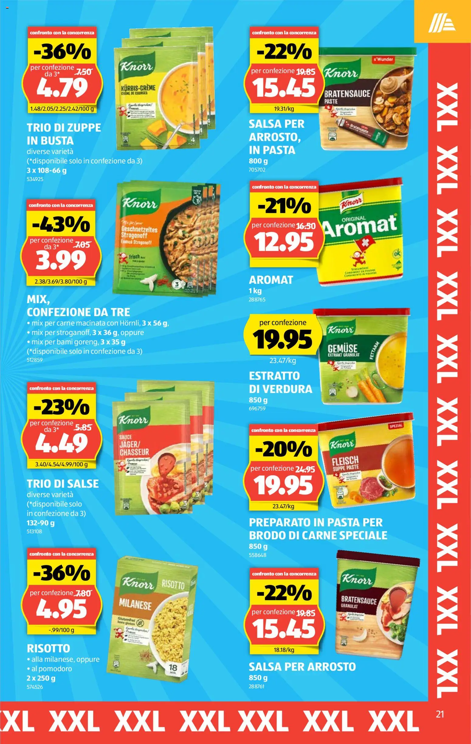 Aldi aktionen IT – gültig ab 01.10.2026 | Seite: 21 | Produkte: Gemüse, Pasta, Creme