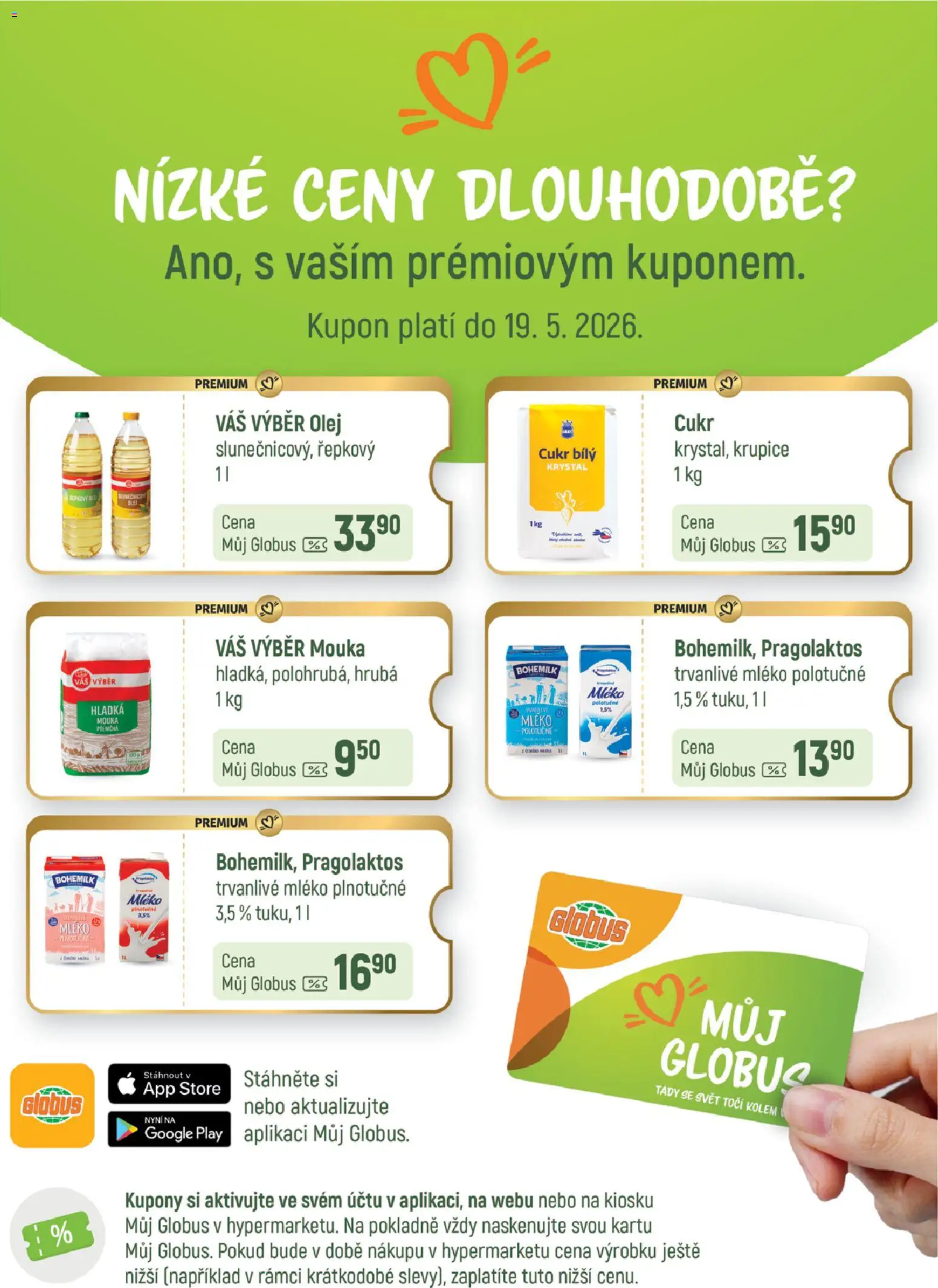 Globus leták od 15.04.2026 | Strana: 28 | Produkty: Globus, Mléko, Plnotučné mléko, Mouka