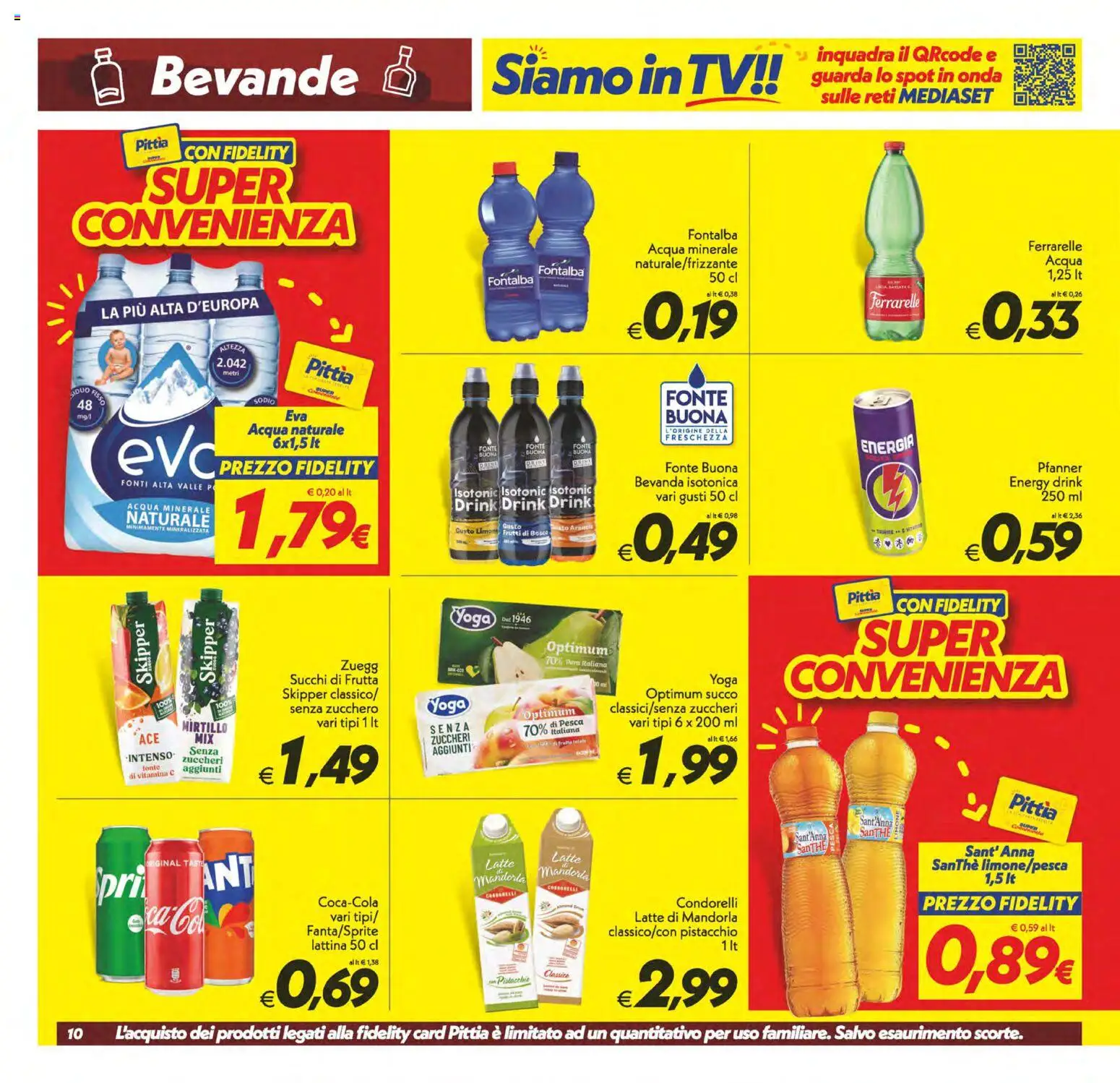 Volantino SuperConveniente del 09.06.2026 | Pagina: 10 | Prodotti: Succo, Zucchero, Limone, Fan