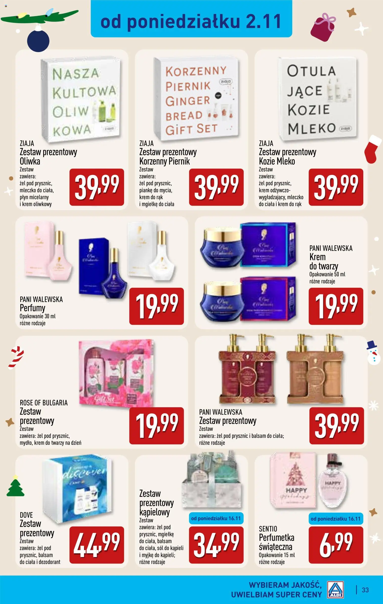 Aldi gazetka - Katalog prezentowy od 28.10.2026 | Strona: 33 | Produkty: Perfumy, Żel pod prysznic, Dezodorant, Sól