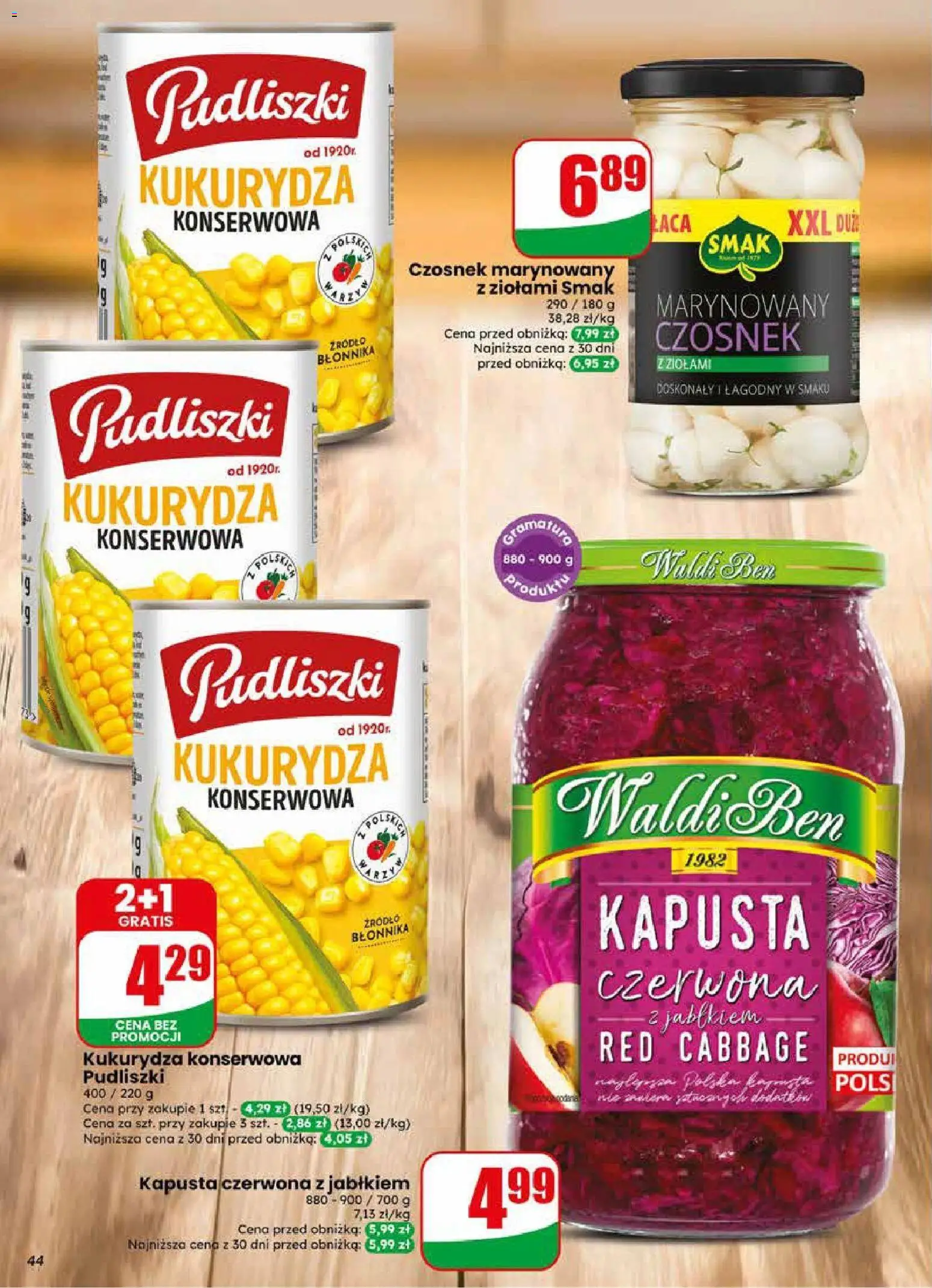 Dino gazetka od 20.05.2026 | Strona: 44 | Produkty: Czosnek, Kapusta, Kukurydza