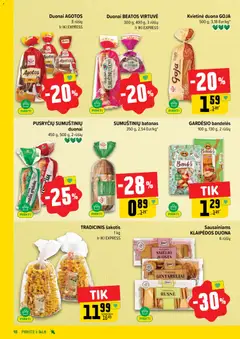 IKI leidinys galioja nuo 15.06.2026 | Puslapis: 18 | Prekių: Batonas, Duona skrudinimui, Bandelė, Duona