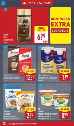 CAMPINA Magere of volle kwark, CAMPINA Magere of volle kwark Meerdere varianten verkrijgbaar. 500 g. - Voorbeeld van een folder van Aldi, geldig van 07-09-2026 | Pagina: 18