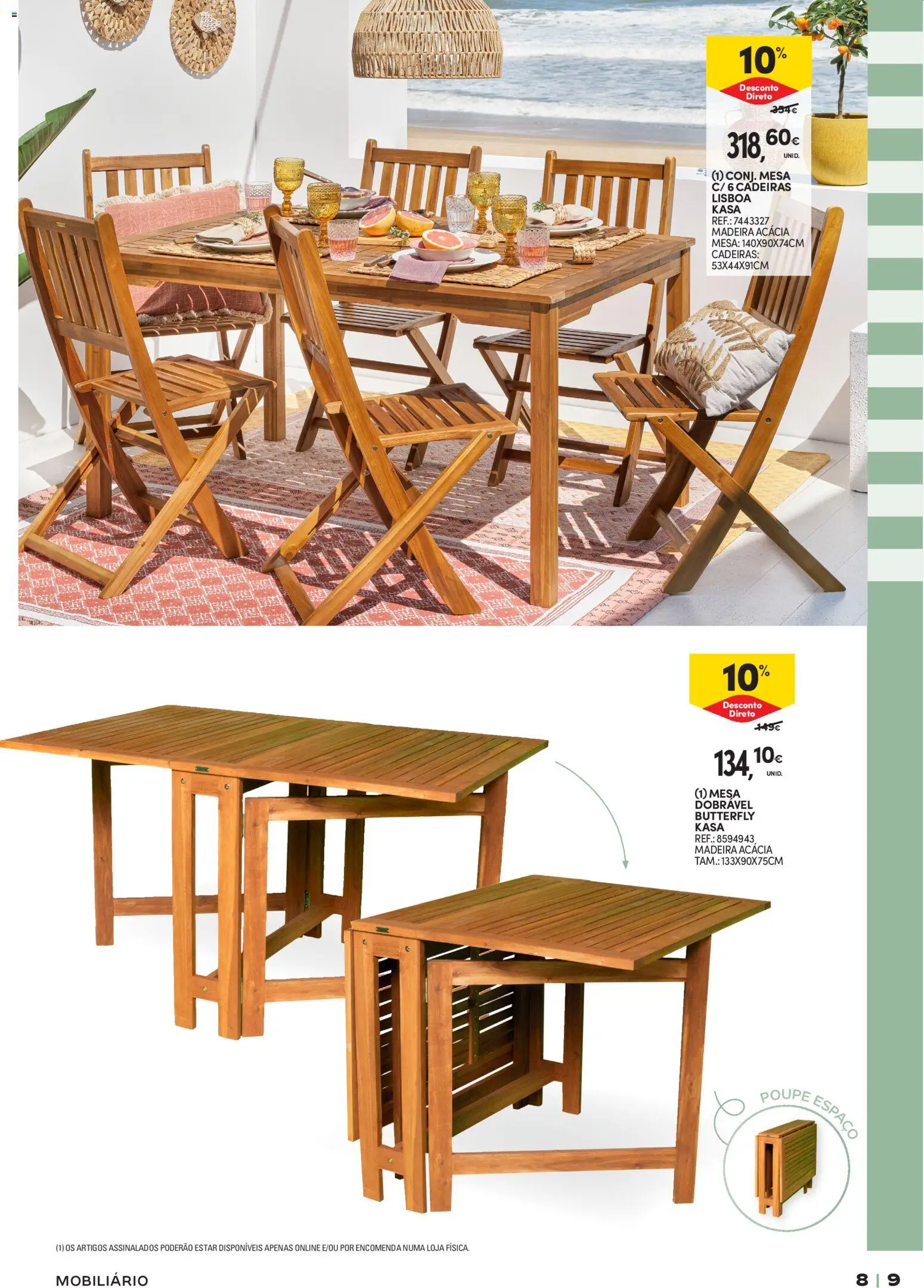 Continente  Açores: Verão │ válido de 26.05.2026 | Página: 9 | Produtos: Cadeiras, Mesa