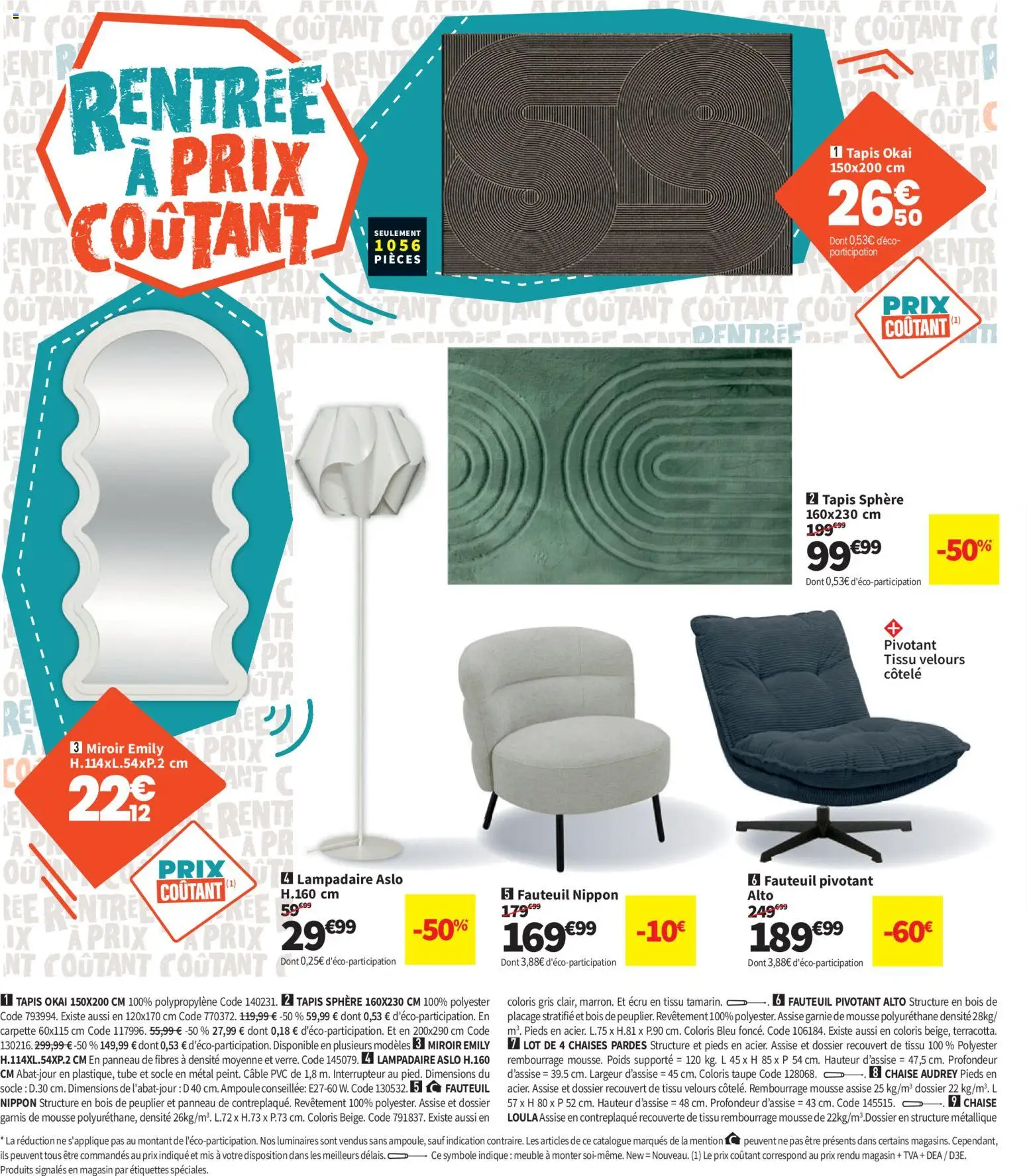 {H1} | Page: 18 | Produits: Interrupteur, Mousse, Fauteuil, Miroir