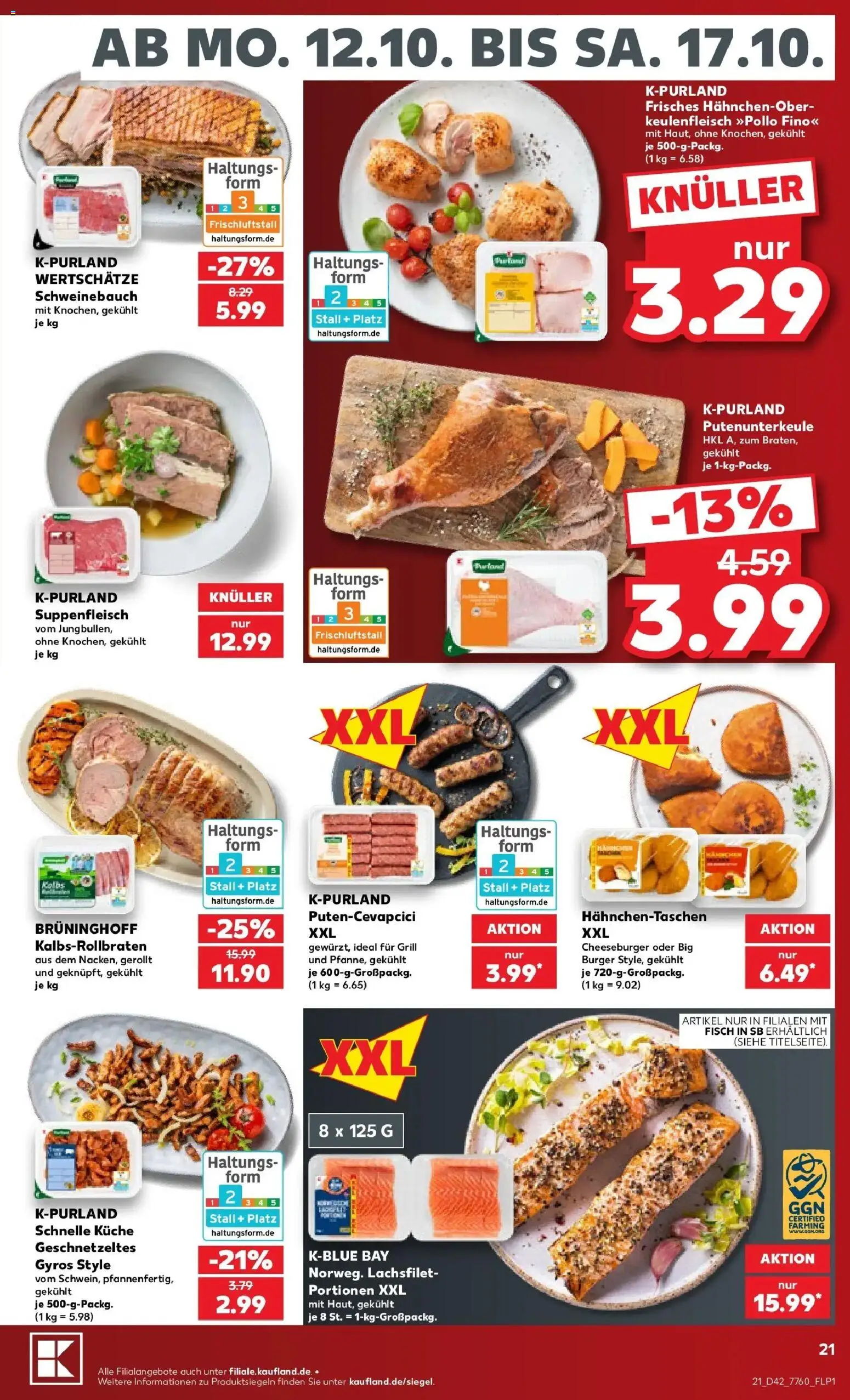 Prospekt Kaufland ab 12.10.2026 » Angebote Online zum Blättern | Seite: 25 | Produkte: Grill, Küche, Burger, Fisch