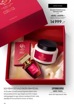 Katalógus Oriflame 2026/07 - amely érvényes a következő dátumtól: 06.05.2026 | Oldal: 46 | Termékek: Body, Parfüm, Testápoló