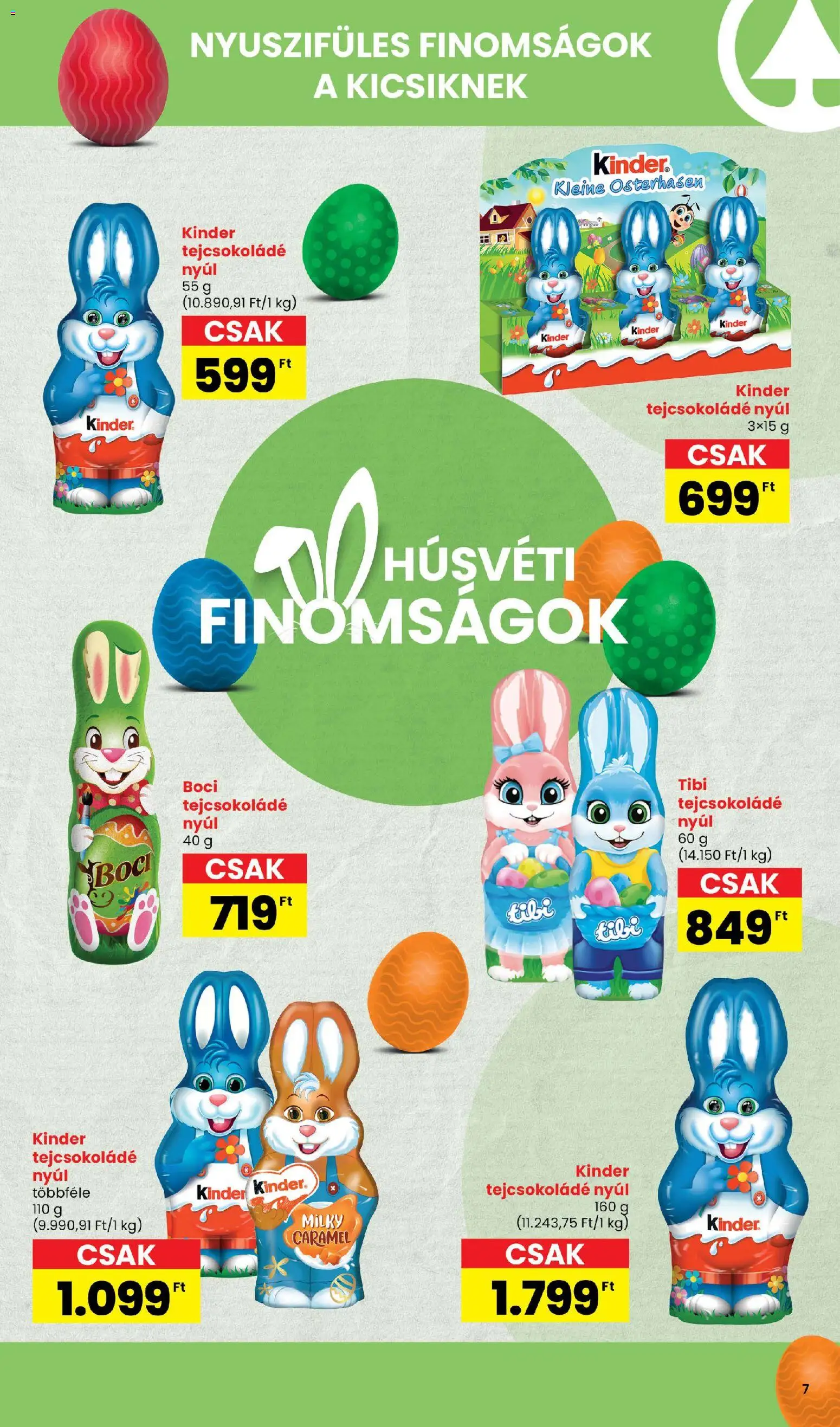 Spar akciós ujság - amely érvényes a következő dátumtól: 05.03.2026 | Oldal: 7 | Termékek: Tejcsokoládé