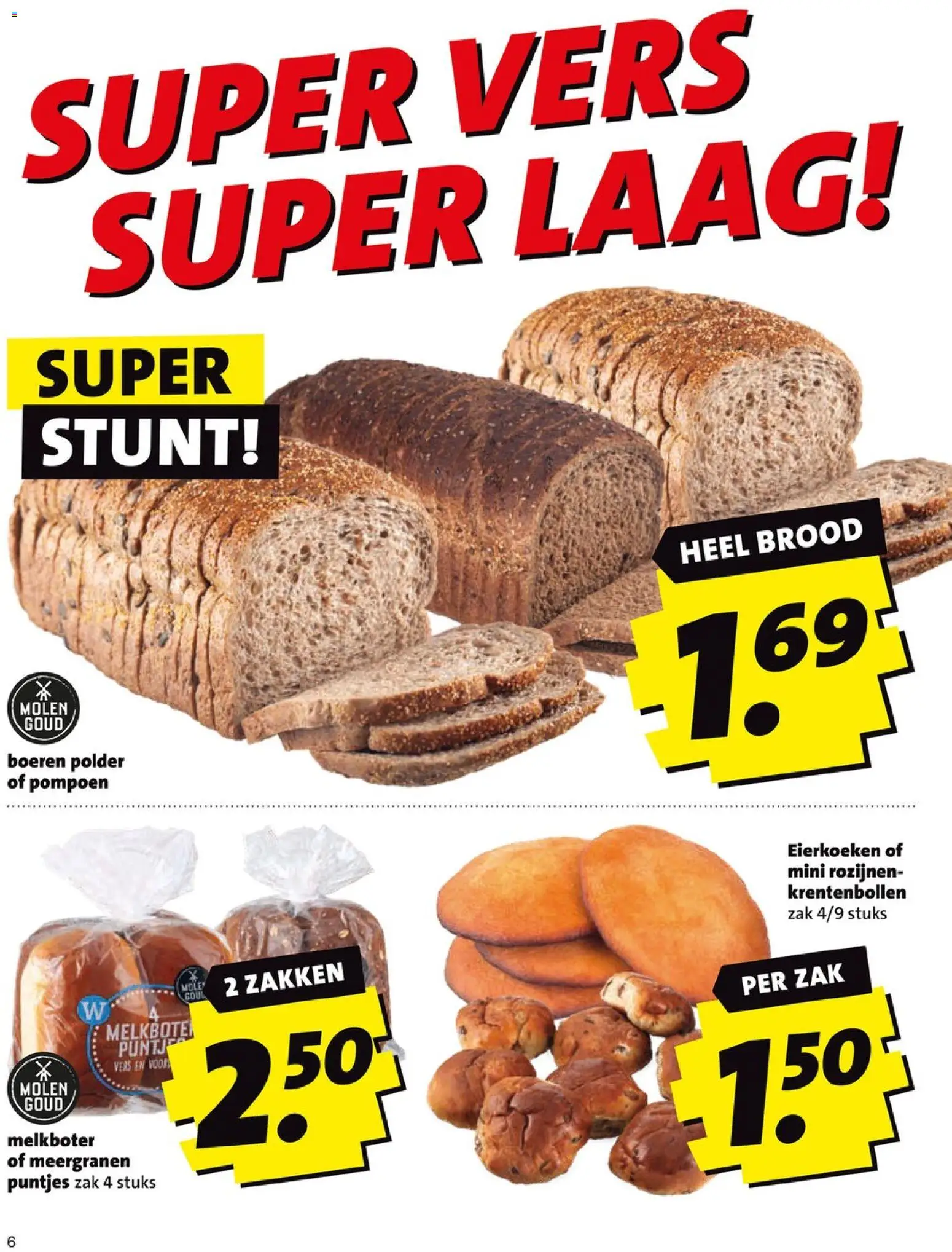 {H1} | Pagina: 6 | Producten: Pompoen, Brood, Rozijnen, Zak