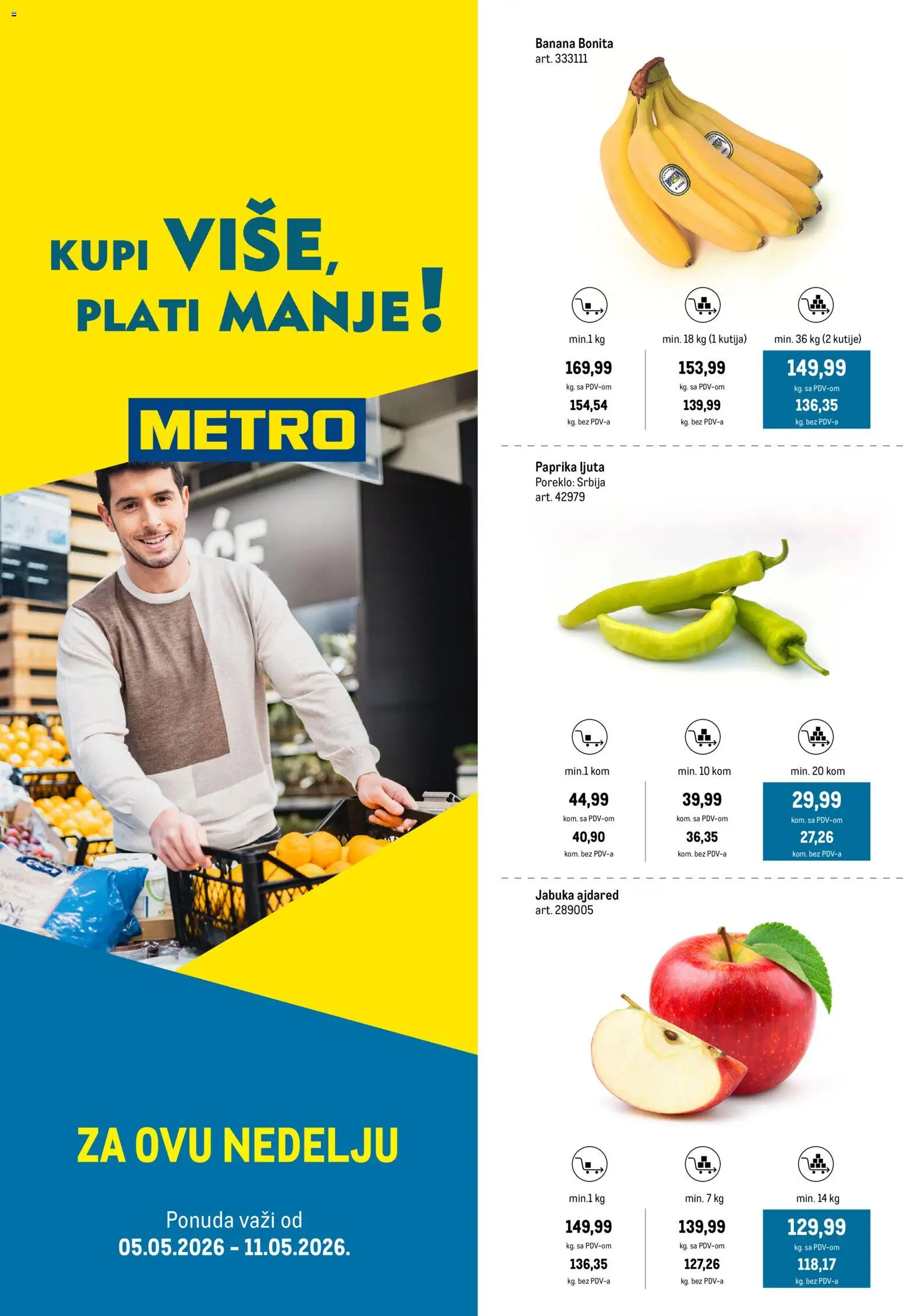 Metro katalog - važi od 05.05.2026 | Strana: 1 | Proizvode: Kutija, Paprika