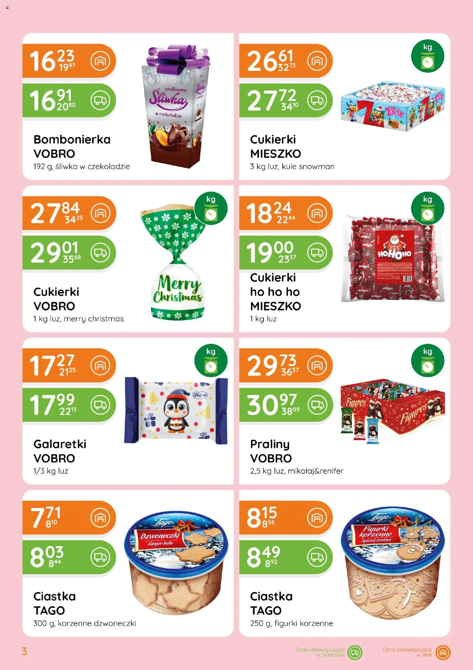 Eurocash gazetka - Katalog Boże Narodzenie - Słodycze od 15.10.2026 | Strona: 3 | Produkty: Praliny, Bombonierka, Figurki, Ciastka