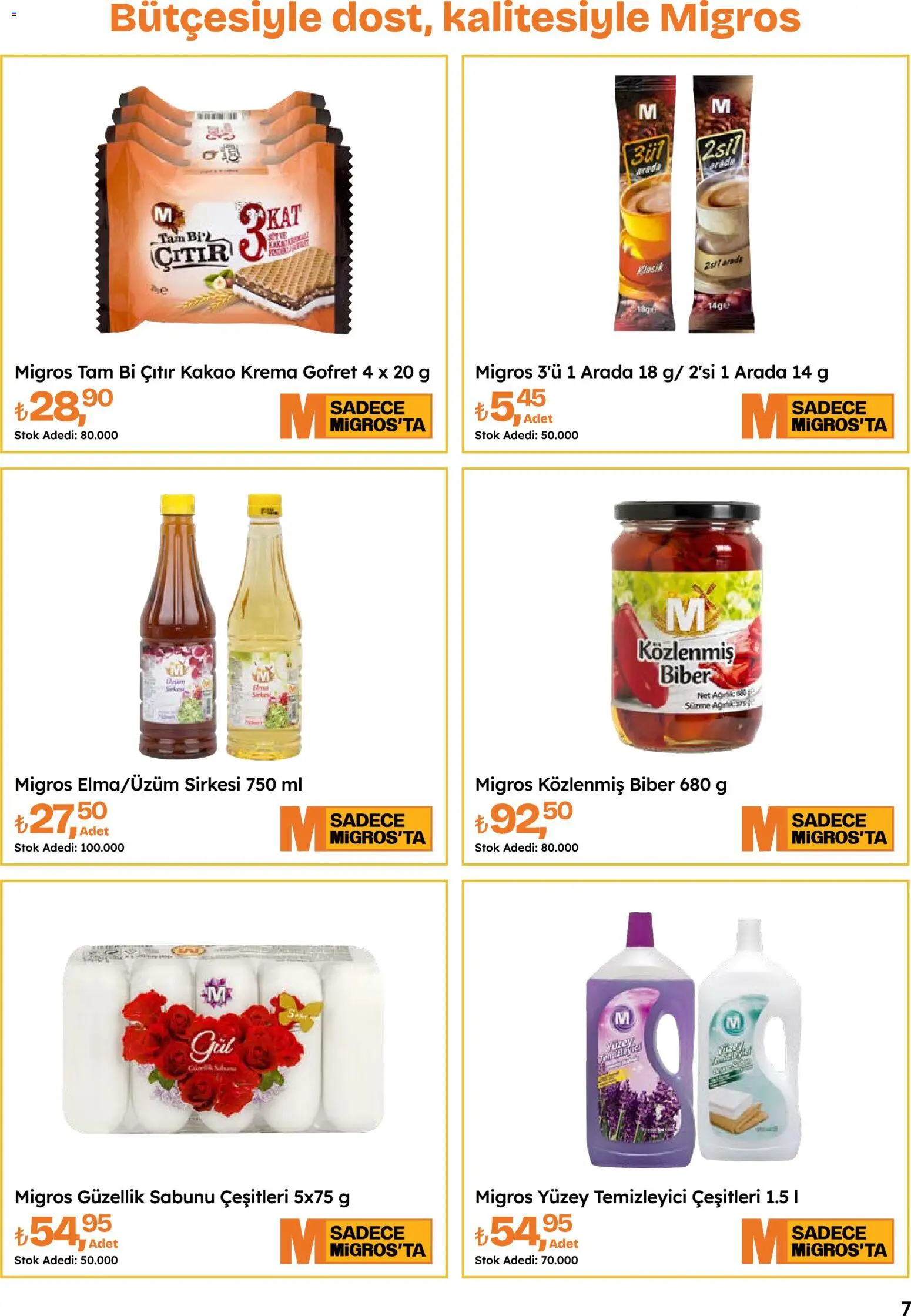 Migros Katalog - 5M Migroskop Dijital - 10 Eylül 2026 tarihinden itibaren geçerlidir | Sayfa: 7 | Ürünler: Gofret, Yüzey temizleyici, Krema, Biber