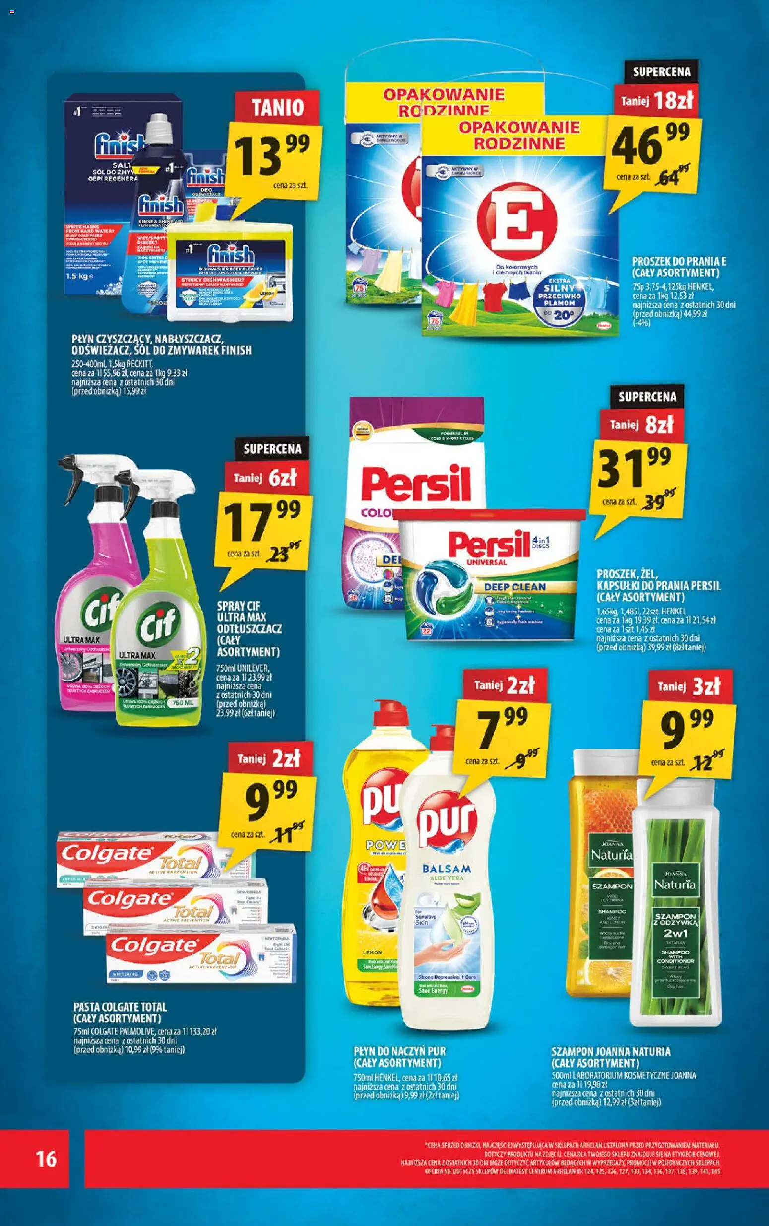 Arhelan gazetka od 09.10.2026 | Strona: 16 | Produkty: Kapsułki, Persil, Kapsułki do prania, Sól