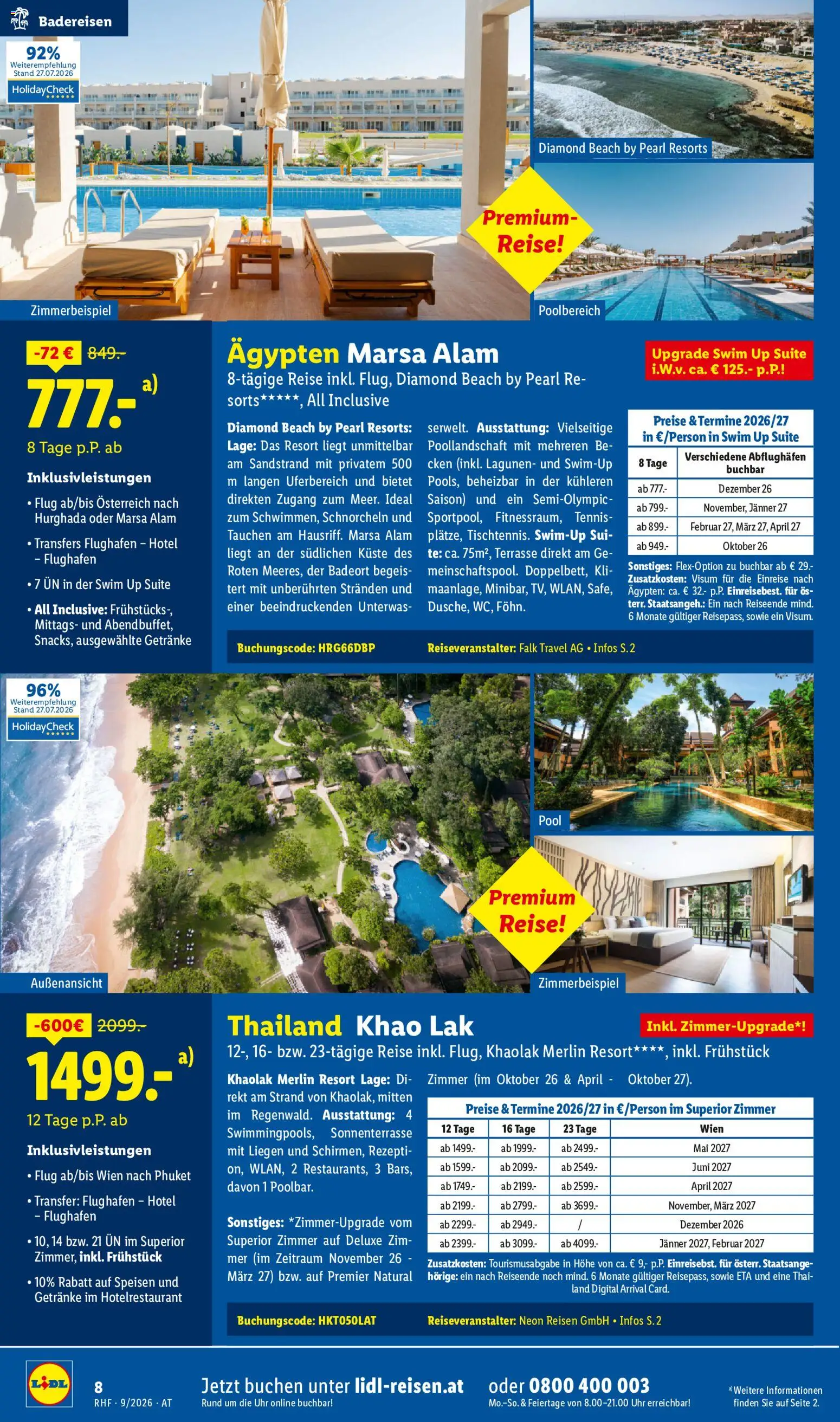 Lidl September Reise - Highlights gültig ab 31.08.2026 | Seite: 8 | Produkte: Getränke, Uhr