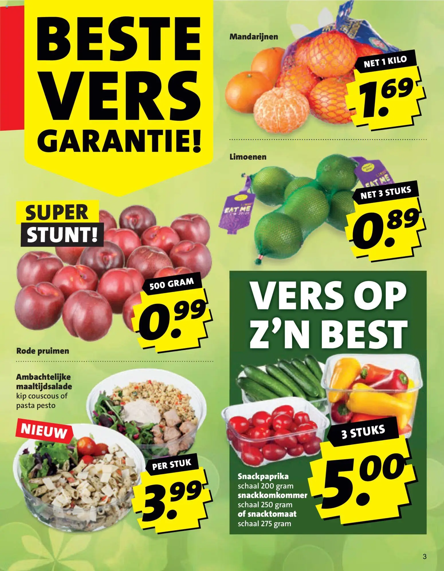 {H1} | Pagina: 3 | Producten: Pasta, Mandarijnen, Schaal, Kip