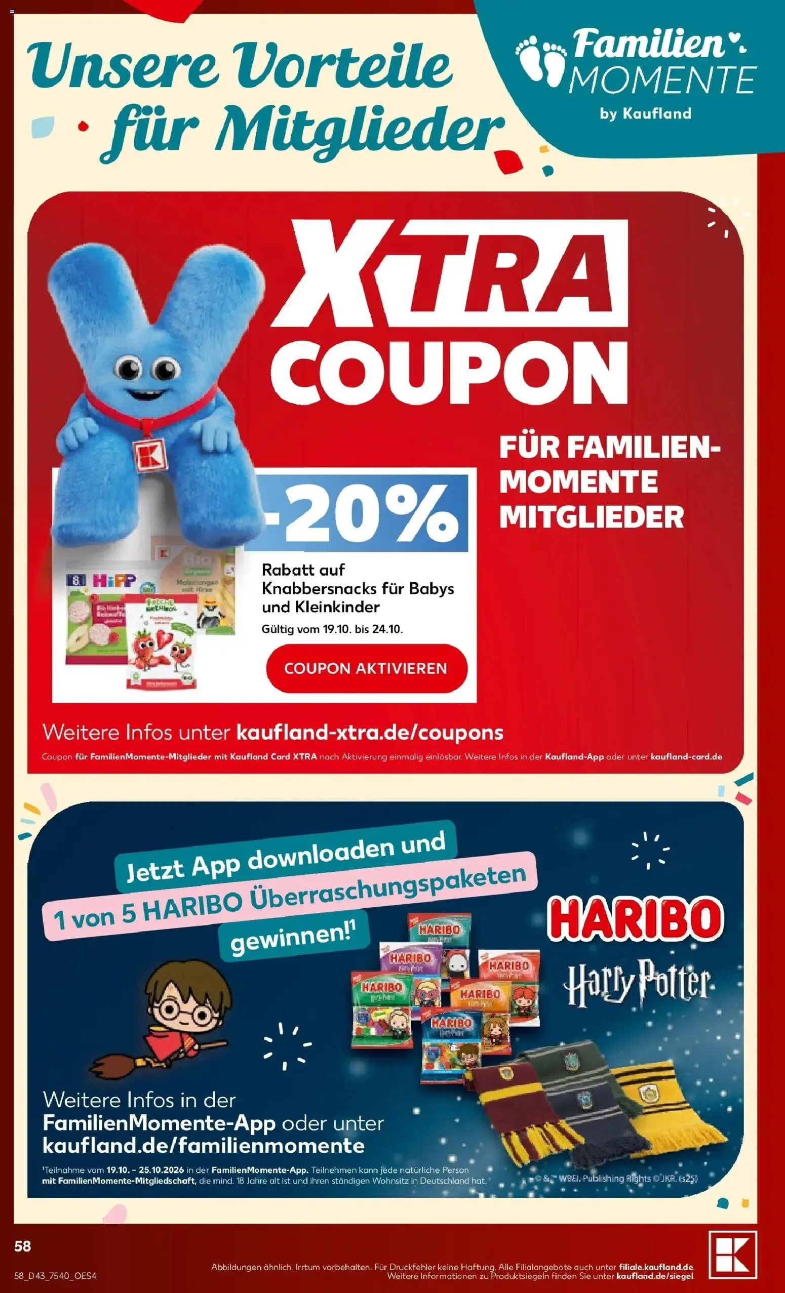 Prospekt Kaufland ab 19.10.2026 » Angebote Online zum Blättern | Seite: 62 | Produkte: Haribo
