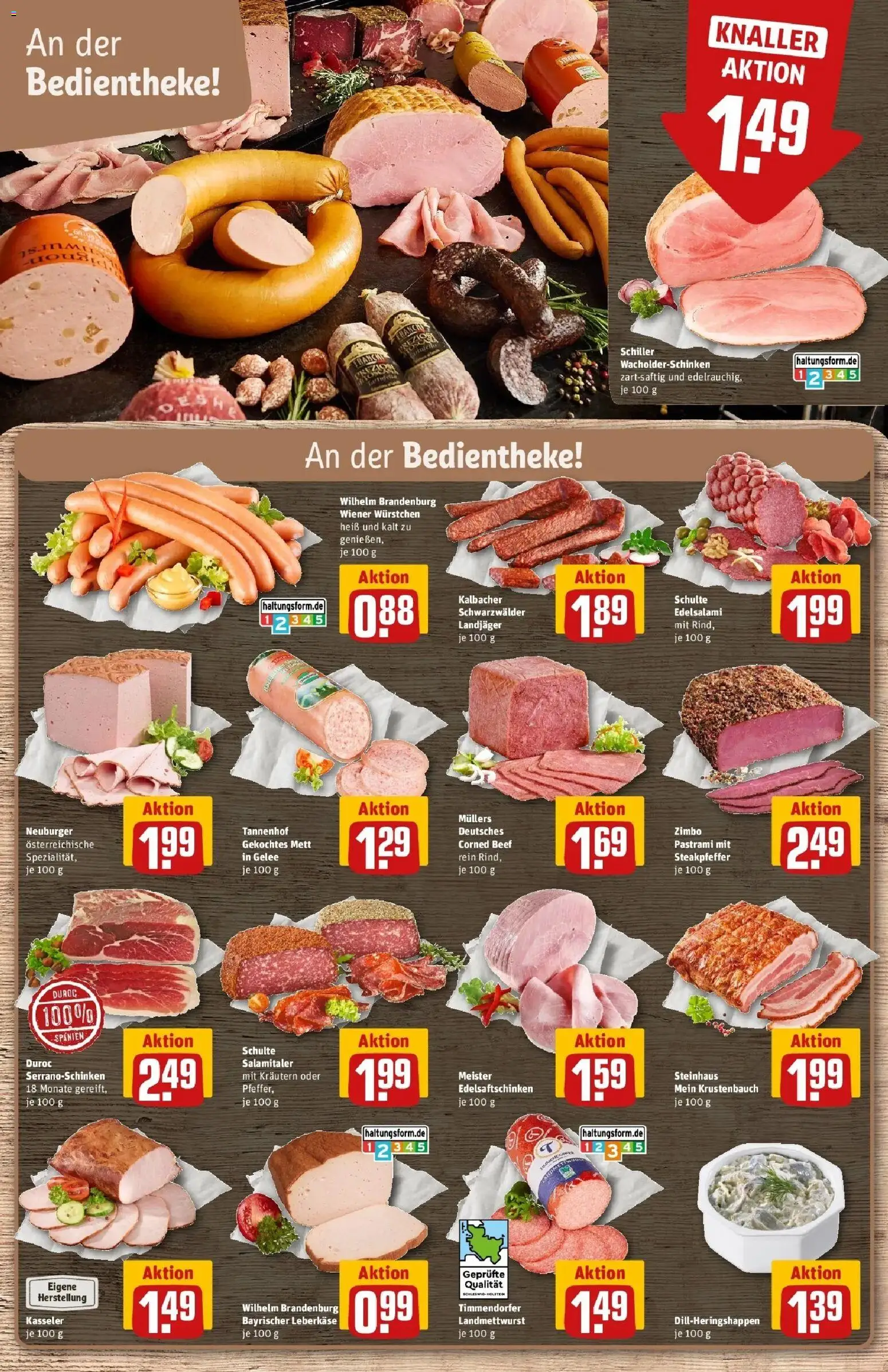 REWE Prospekt ab 28.09.2026 zum Blättern » Angebote | Seite: 18 | Produkte: Wiener wurstchen, Leberkase