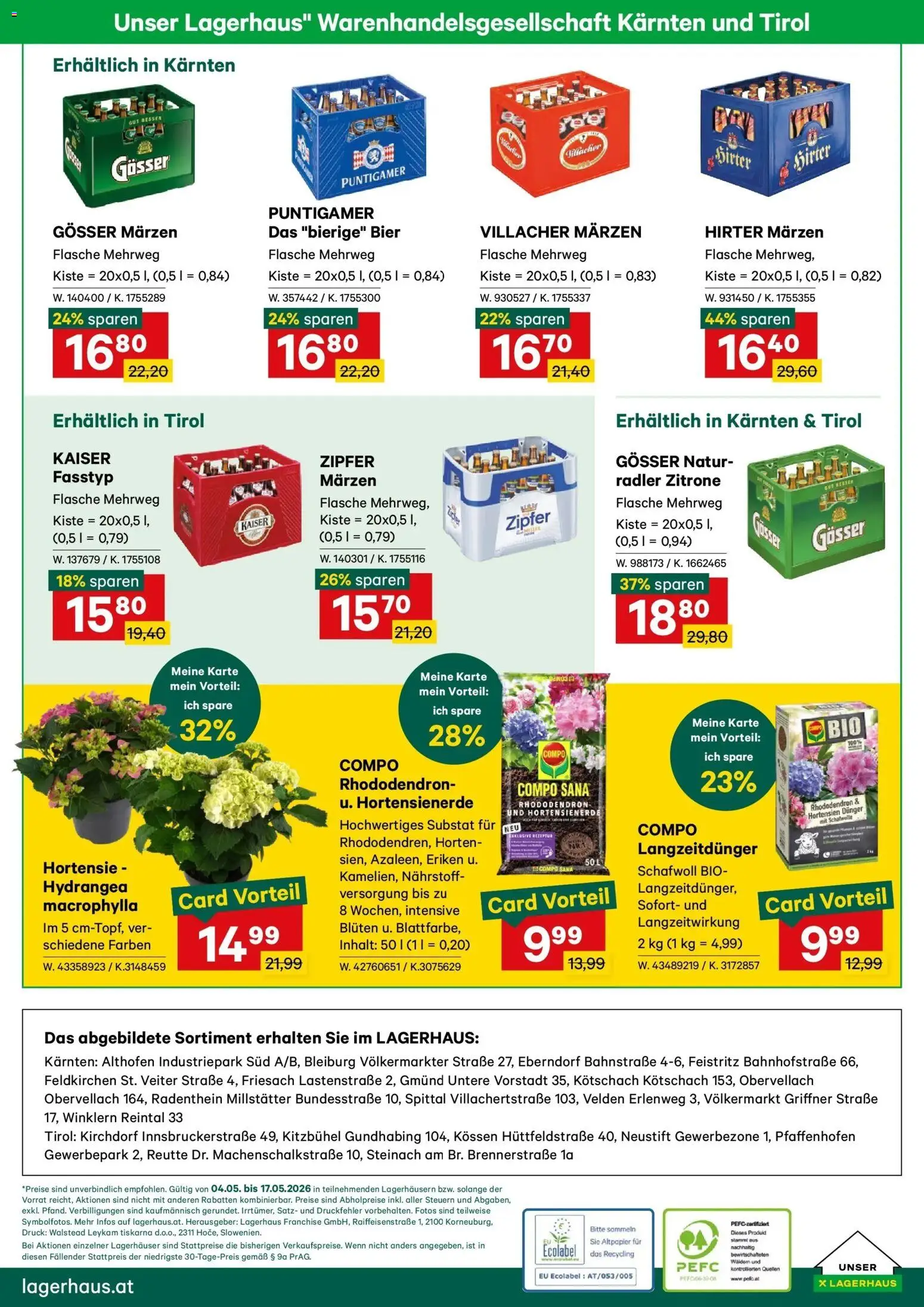 Lagerhaus - Wochen Angebote gültig ab 03.05.2026 | Seite: 6 | Produkte: Zitrone, Bier