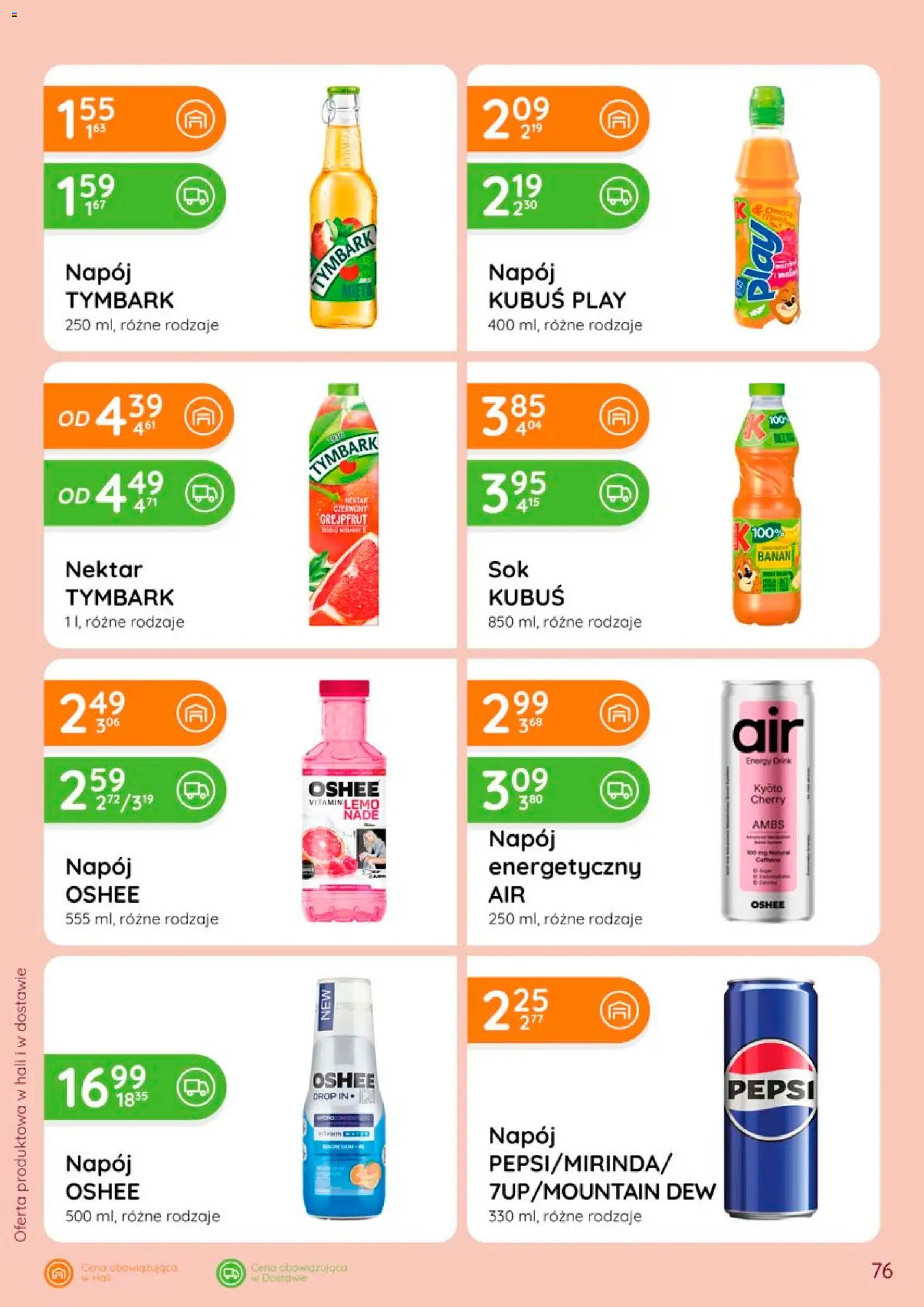 Eurocash gazetka od 28.05.2026 | Strona: 76 | Produkty: Pepsi, Banan, Grejpfrut