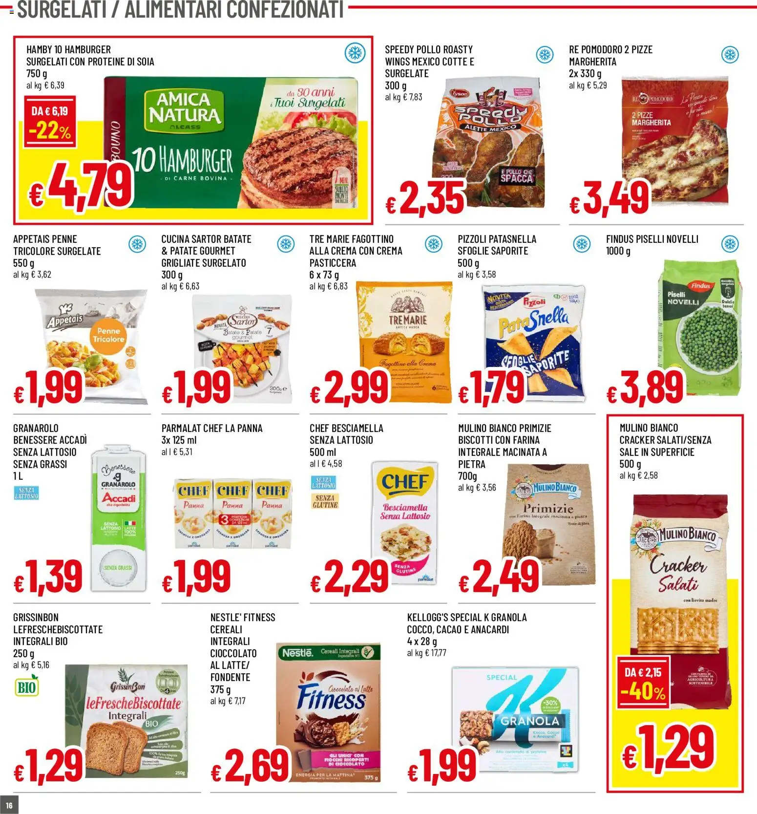 Volantino Famila del 29/10/2026 | Pagina: 15 | Prodotti: Crema, Cereali, Patate, Pomodoro