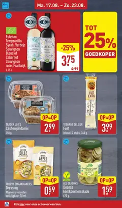 TROPHY SMAAKMAKERS Dressing, Meerdere varianten verkrijgbaar. 70 ml. - Voorbeeld van een folder van Aldi, geldig van 17-08-2026 | Pagina: 22 | Producten: Deens, Komkommer, Honing, Appel