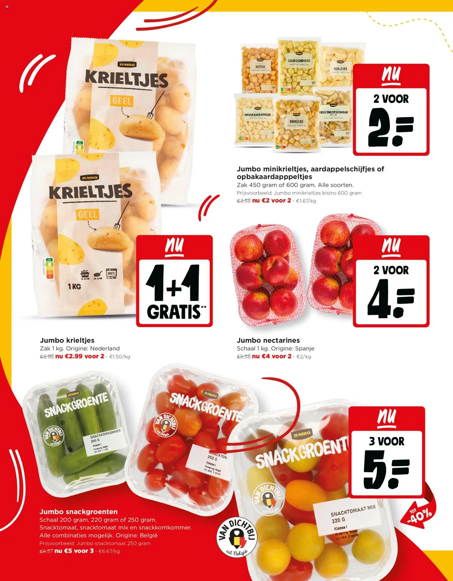 {H1} | Pagina: 4 | Producten: Krieltjes, Zak, Nectarines, Schaal