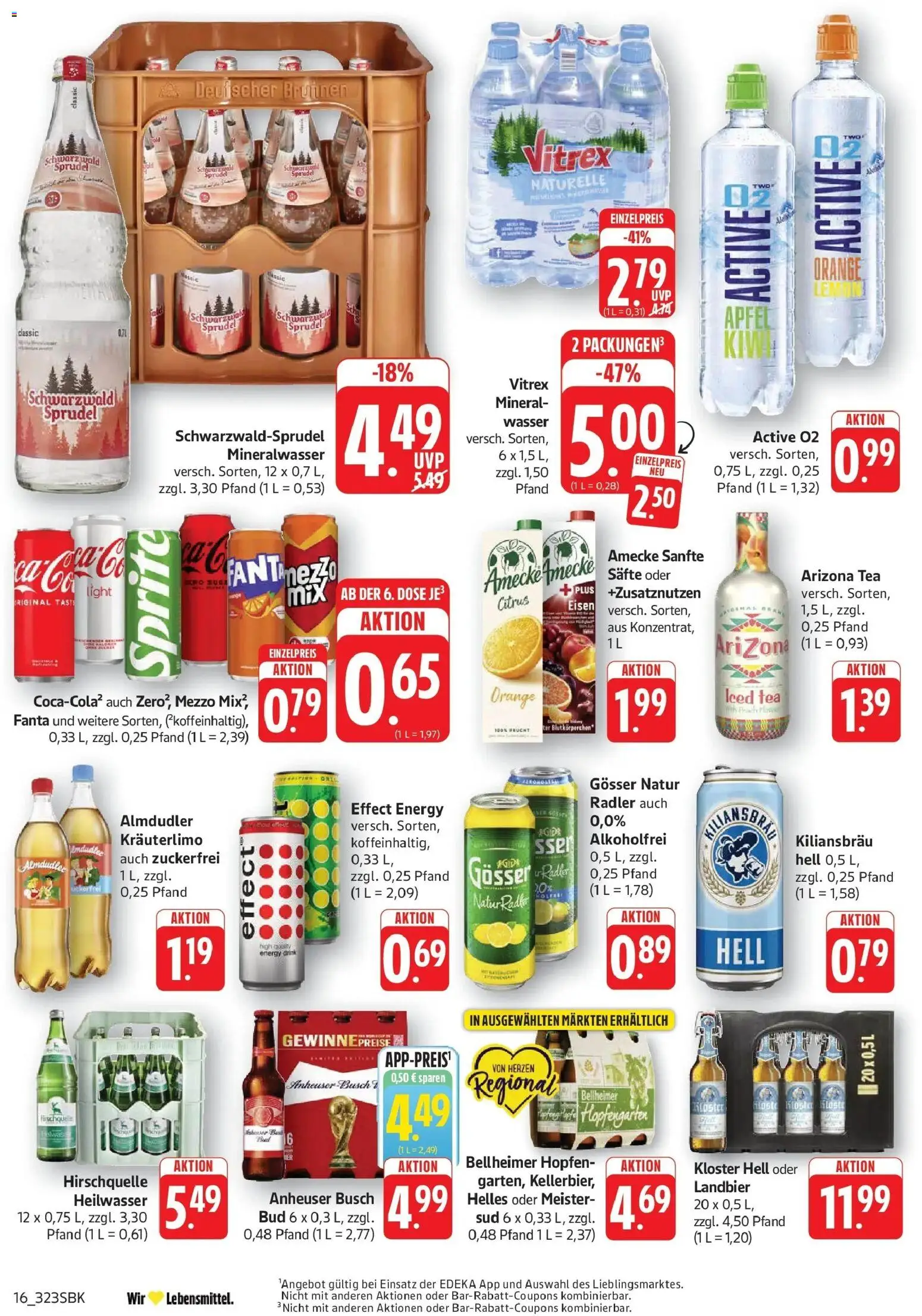 Edeka prospekt Pirmasens – gültig ab 26.05.2026 | Seite: 16 | Produkte: Fanta, Sprite, Energy, Äpfel