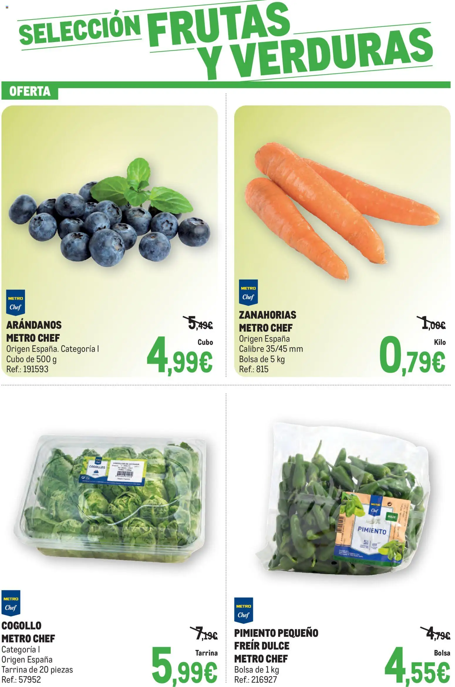 Makro Frescos Barajas - Elche - Bornujos │ válido desde el 25/08/2026 | Página: 3 | Productos: Verduras, Zanahorias, Bolsa, Arándanos
