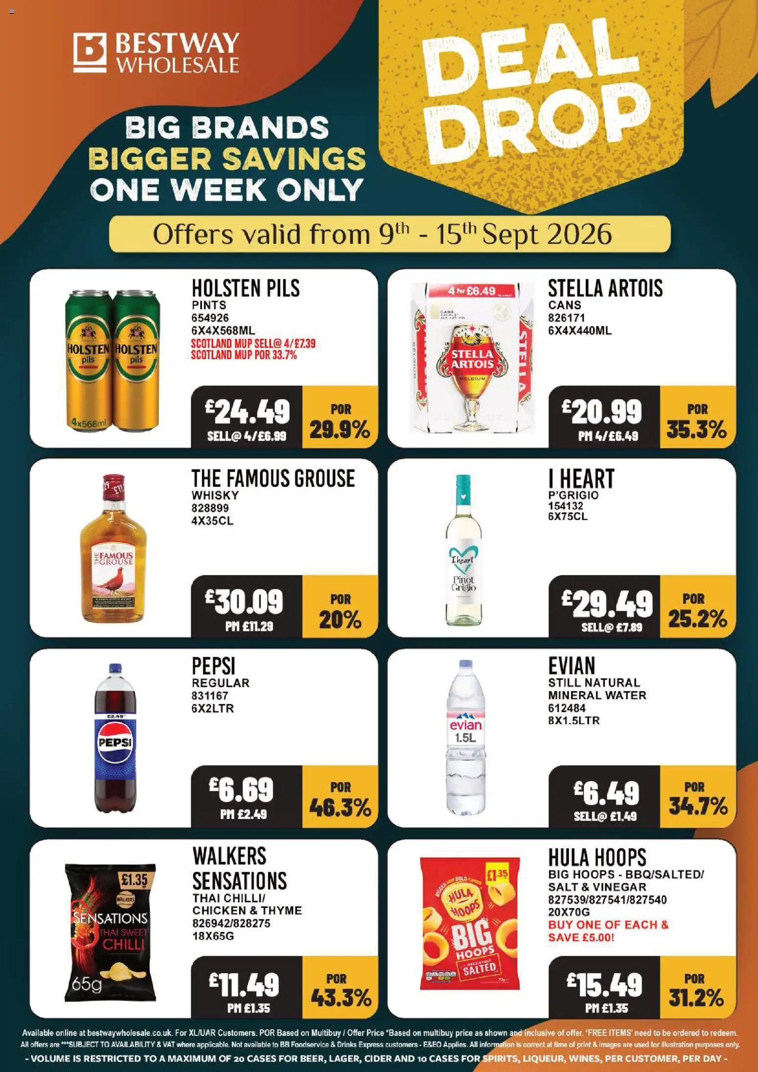 {H1} | Page: 1 | Products: Chicken, Chilli, Cider, Drinks