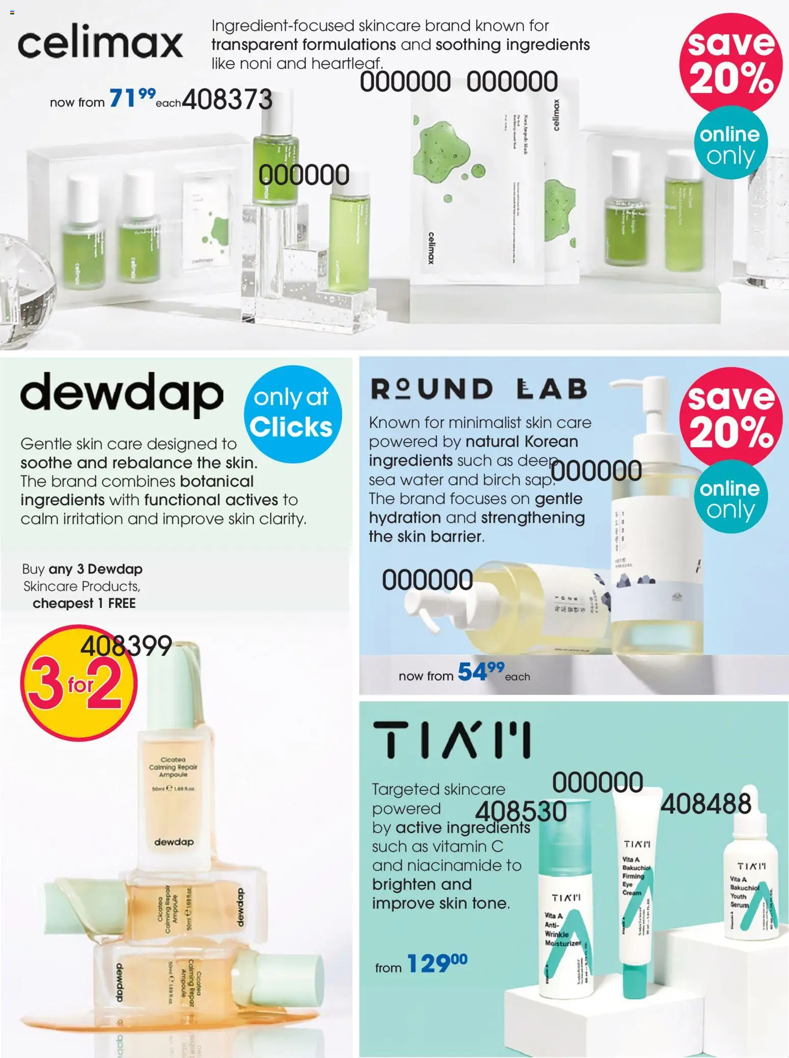 New Clicks catalogue – valid from 21.05.2026 | Page: 19 | Products: Serum, Moisturizer, Cream, Eye cream