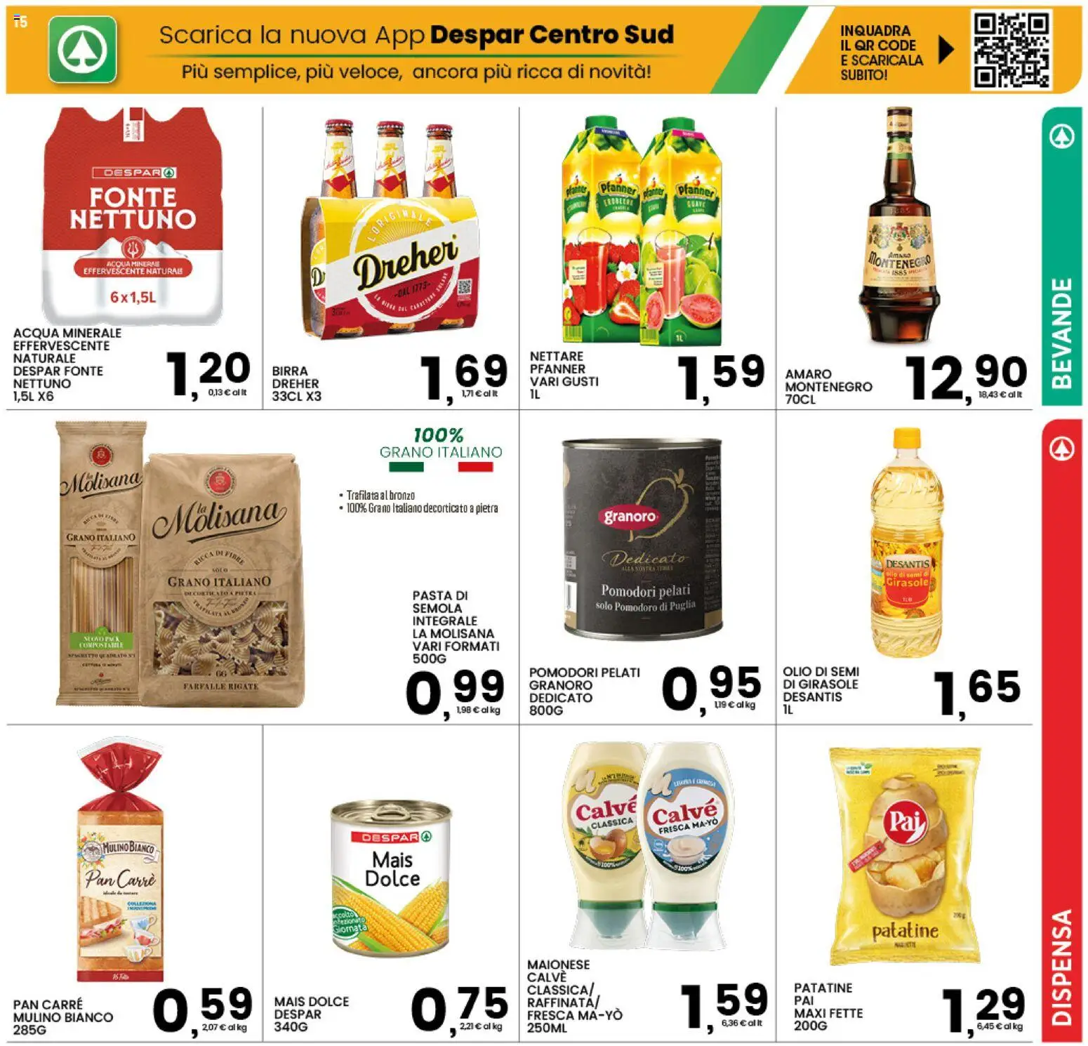 Volantino Interspar del 31/08/2026 | Pagina: 15 | Prodotti: Patatine, Acqua, Bevande, Mais