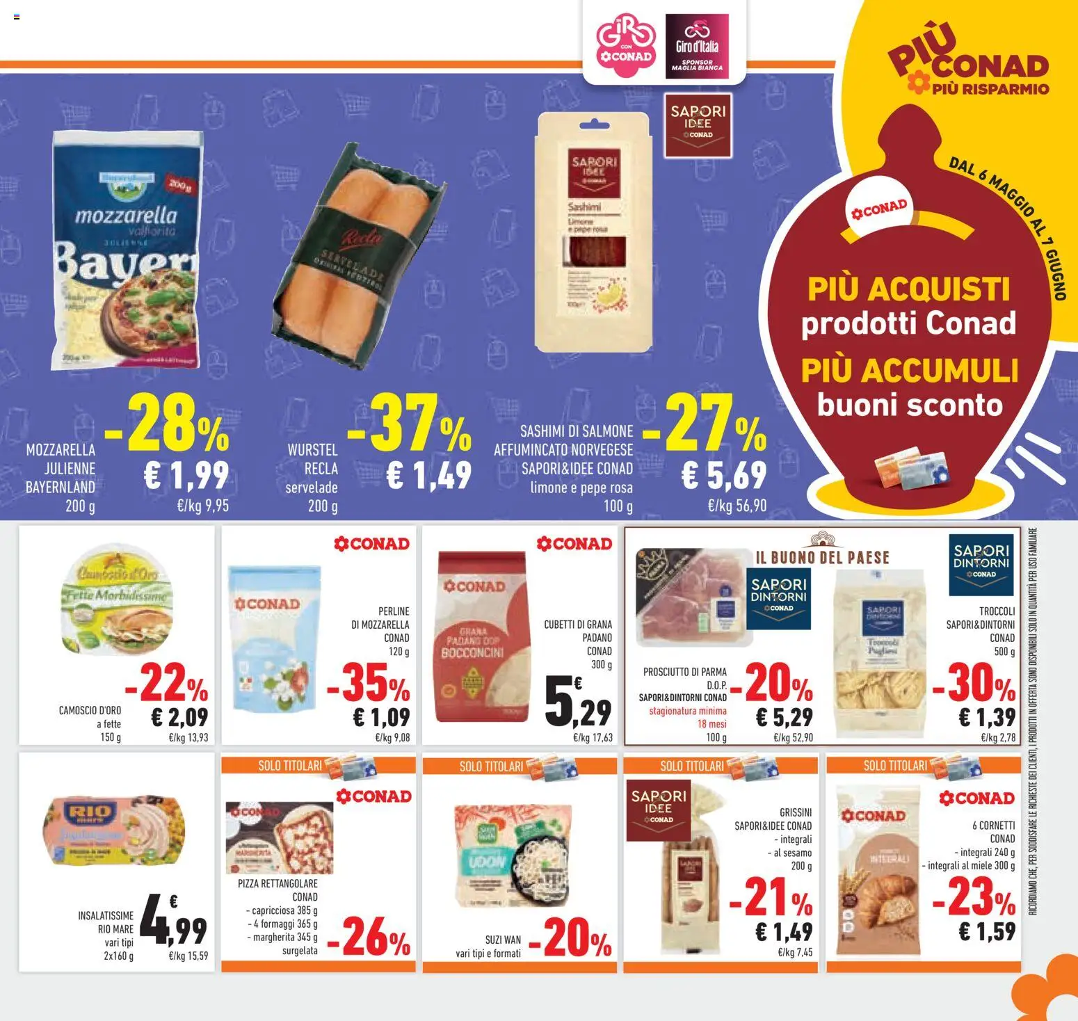 Volantino Conad del 20.05.2026 | Pagina: 31 | Prodotti: Salmone, Limone, Prosciutto, Grissini