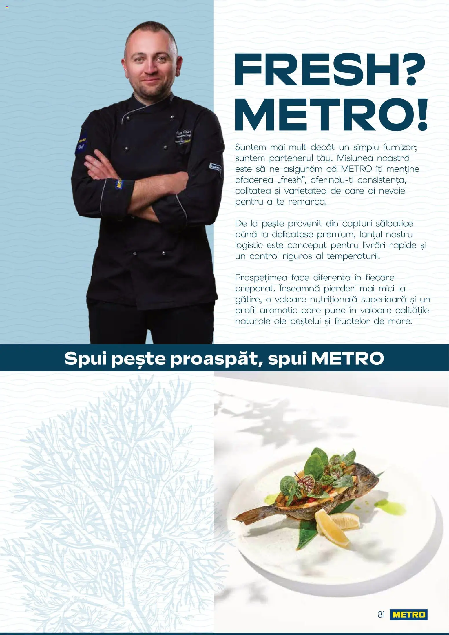 Noul catalog Metro – valabil de la 01.10.2026 | Pagină: 81 | Produse: Mici, Pește