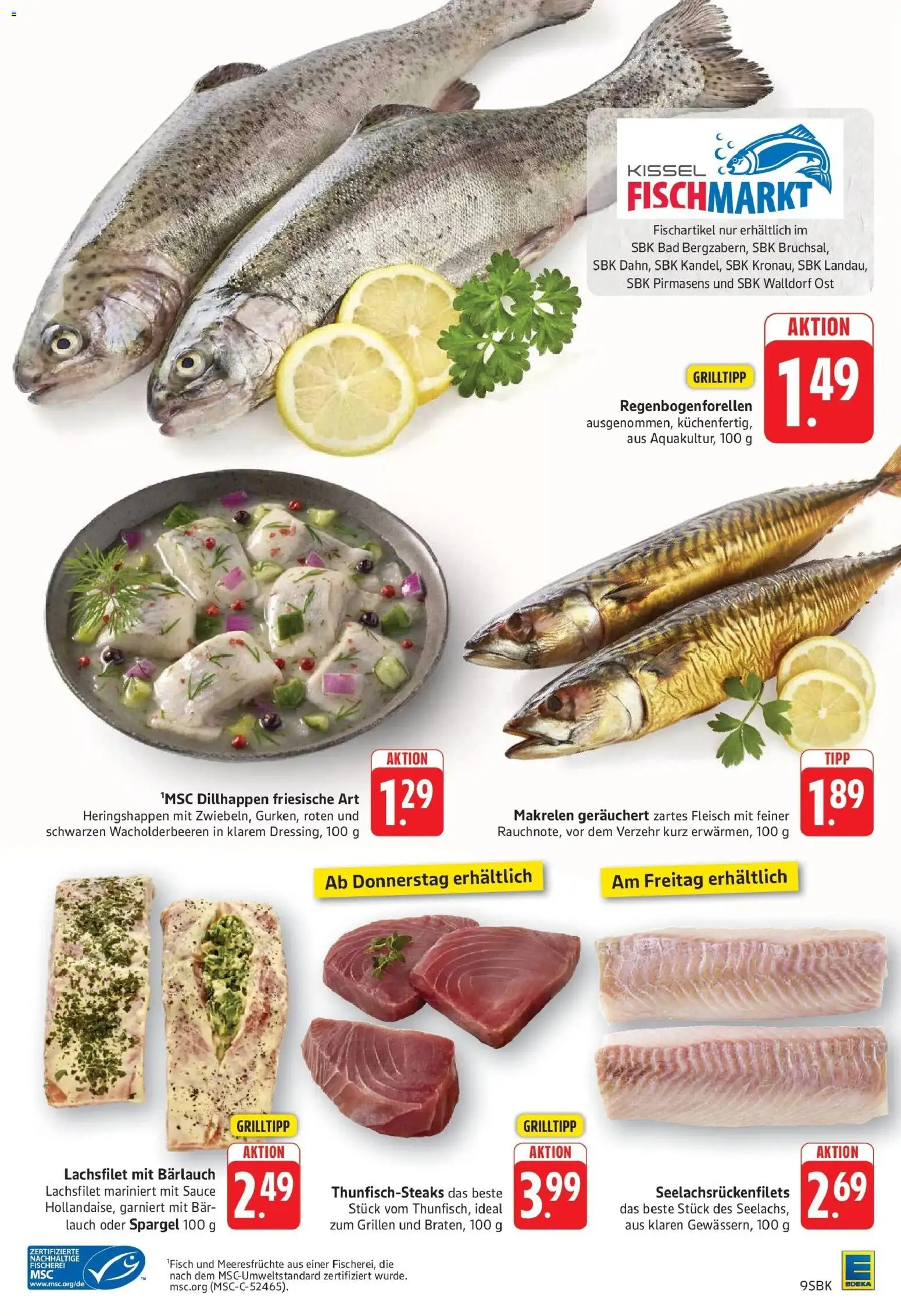 Edeka prospekt Pirmasens – gültig ab 08.06.2026 | Seite: 9 | Produkte: Bad, Spargel, Steak, Fleisch