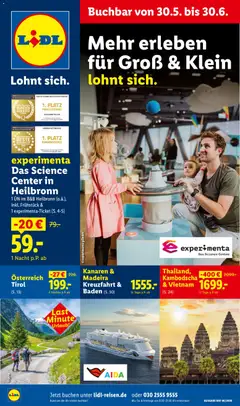 Lidl Reisen Prospekt ab 30.05.2026 gültig