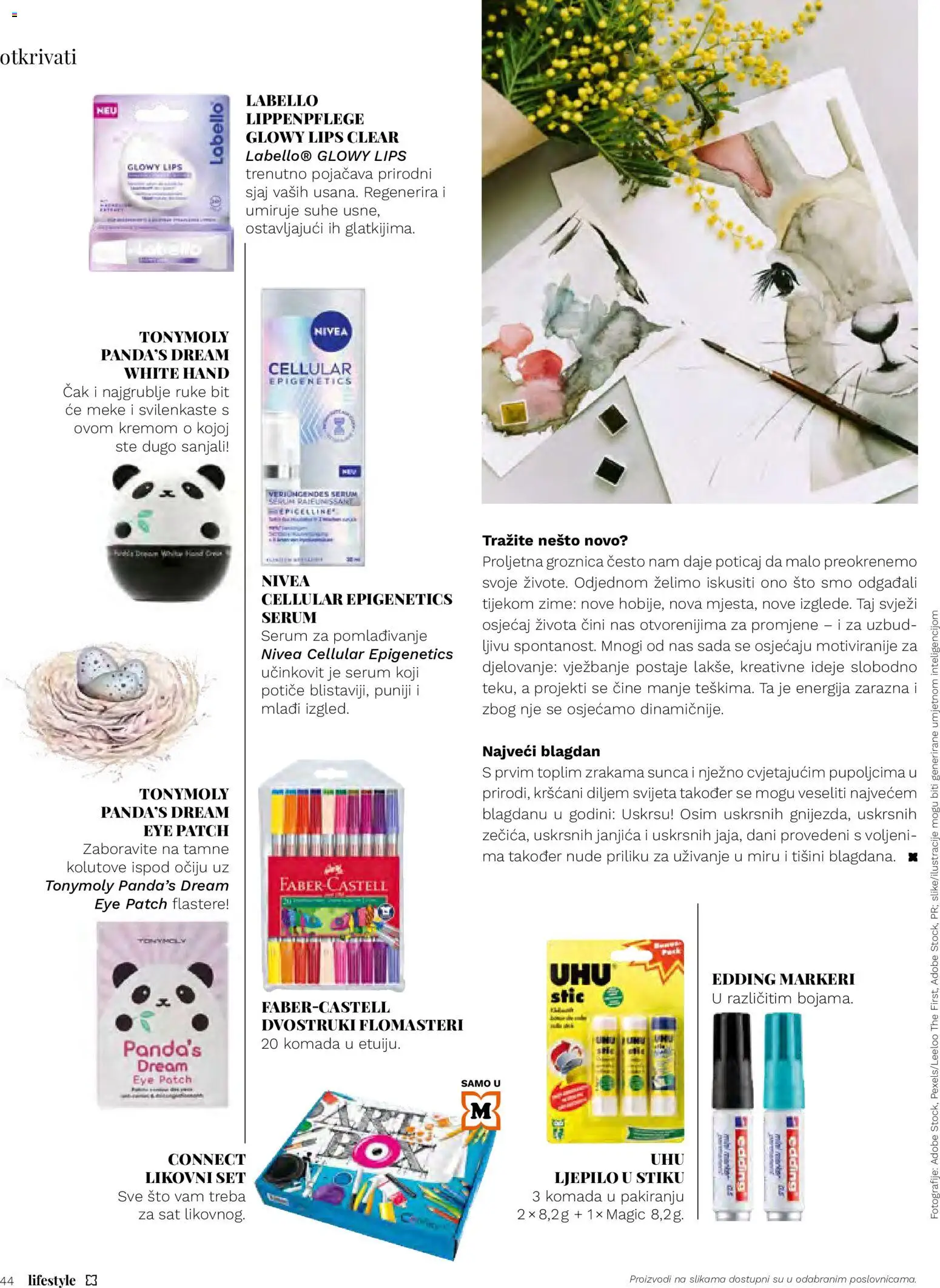 Müller katalog | vrijedi od 24.05.2026 | Stranica: 44 | Proizvodi: Labello, Nivea, Ljepilo, Flomasteri