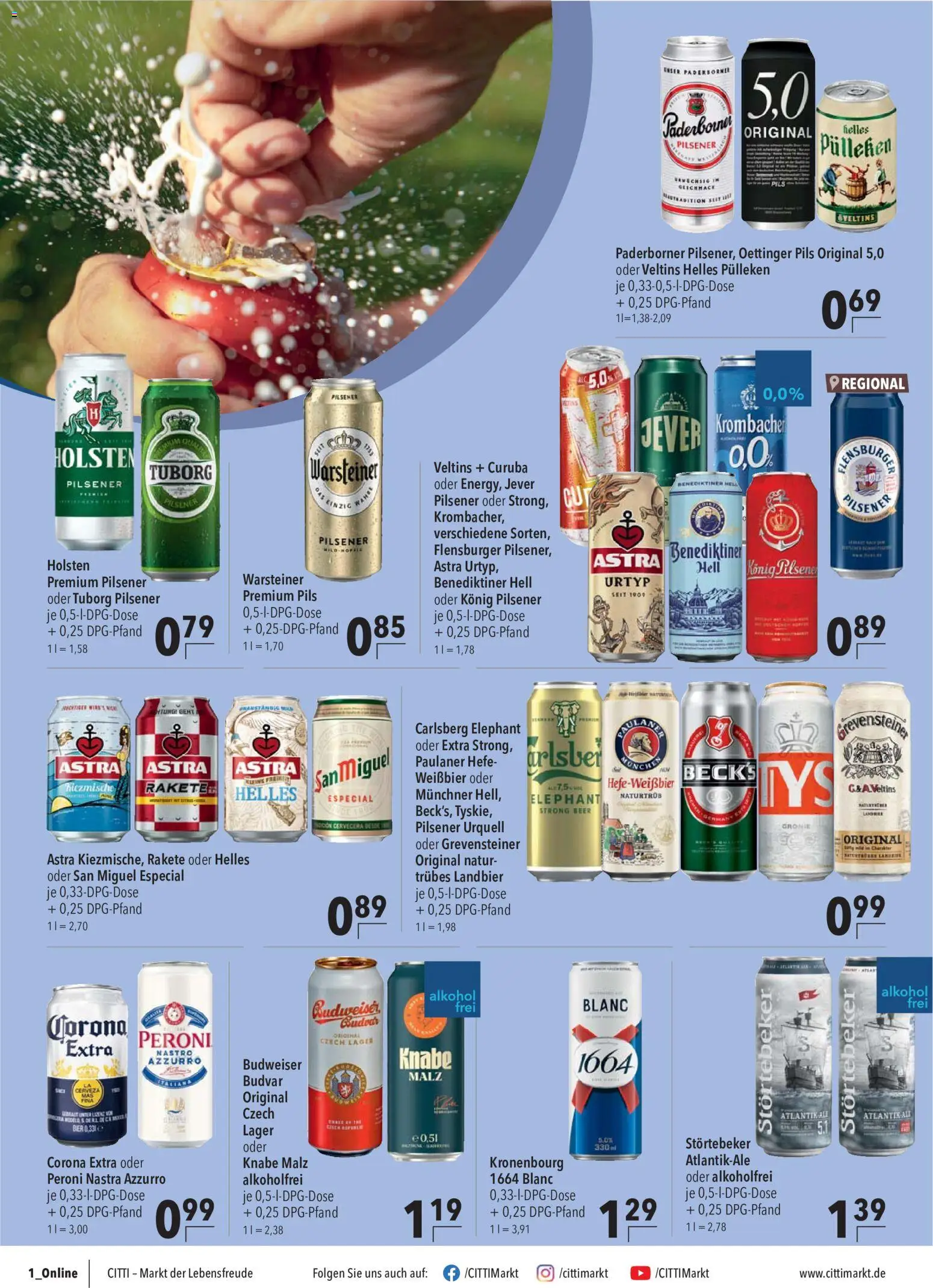 CITTI Markt Prospekt – gültig ab 10.06.2026 | Seite: 12 | Produkte: Konig pilsener, Pils, Oettinger, Benediktiner hell